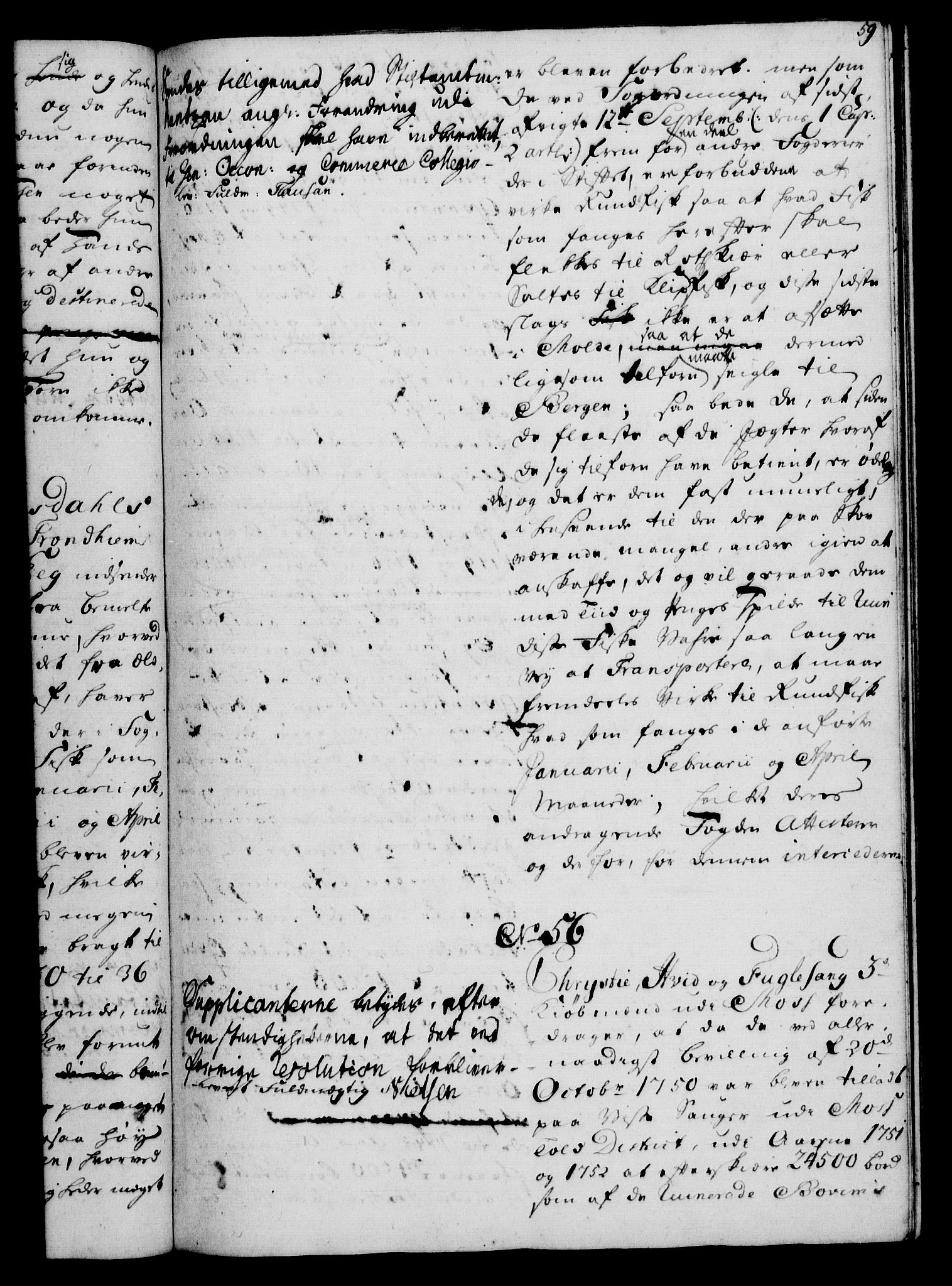 Rentekammeret, Kammerkanselliet, AV/RA-EA-3111/G/Gh/Gha/L0032: Norsk ekstraktmemorialprotokoll (merket RK 53.77), 1753-1755, p. 59