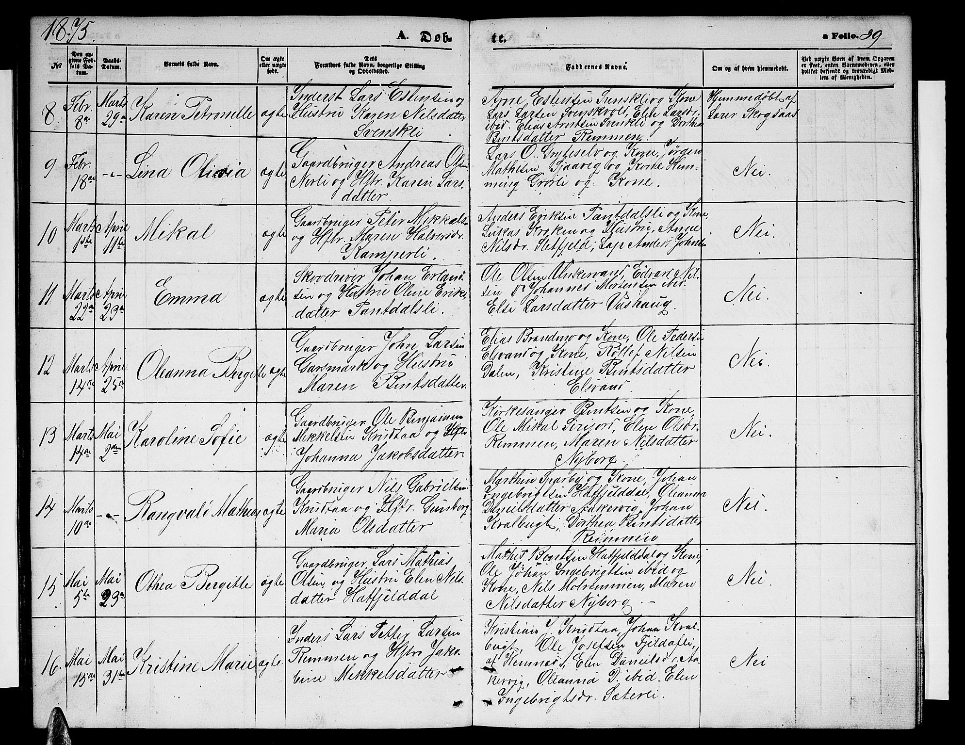 Ministerialprotokoller, klokkerbøker og fødselsregistre - Nordland, AV/SAT-A-1459/823/L0329: Parish register (copy) no. 823C01, 1865-1878, p. 39
