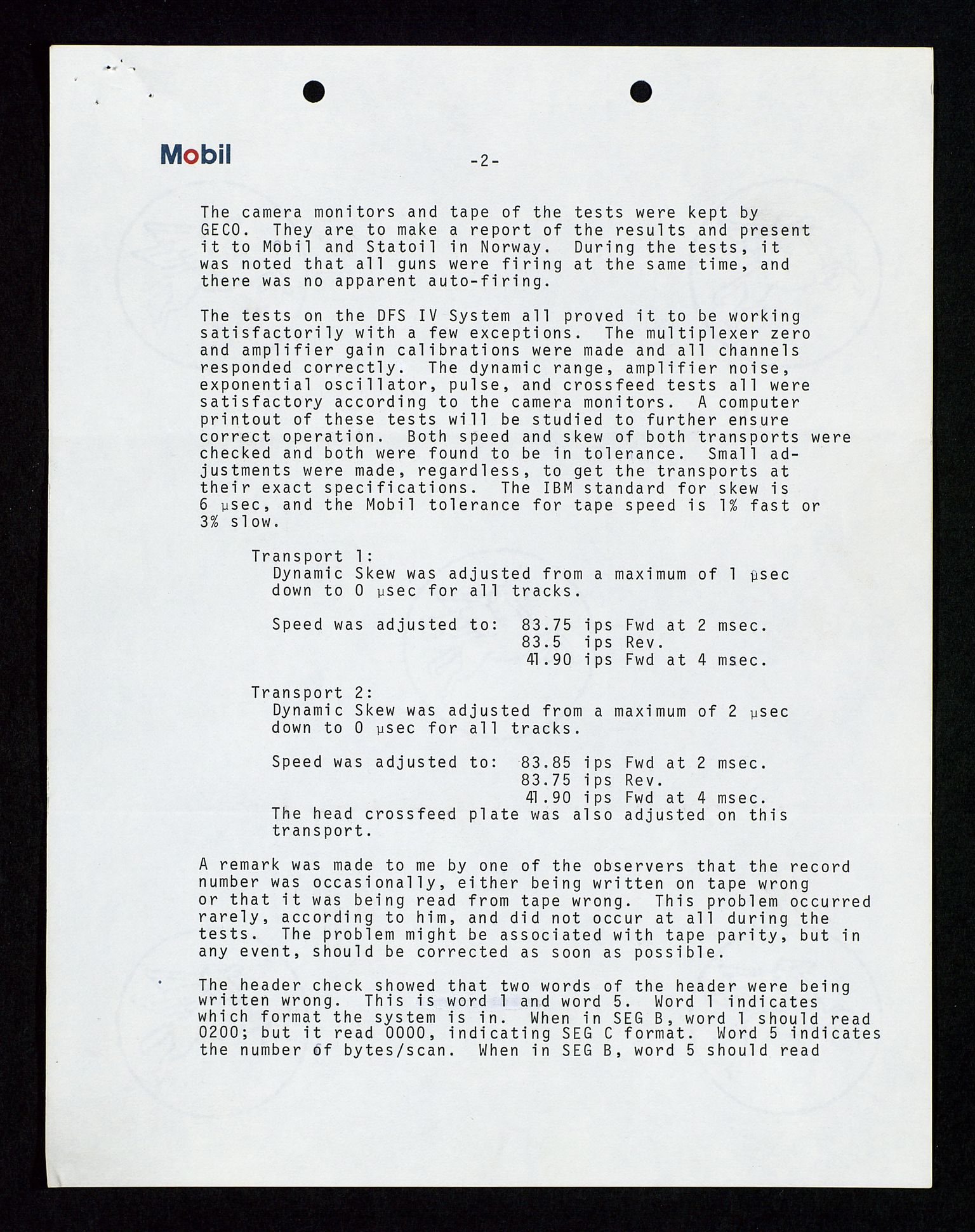 Pa 1578 - Mobil Exploration Norway Incorporated, SAST/A-102024/4/D/Da/L0116: S.E. Smith - Sak og korrespondanse, 1973-1976, p. 5