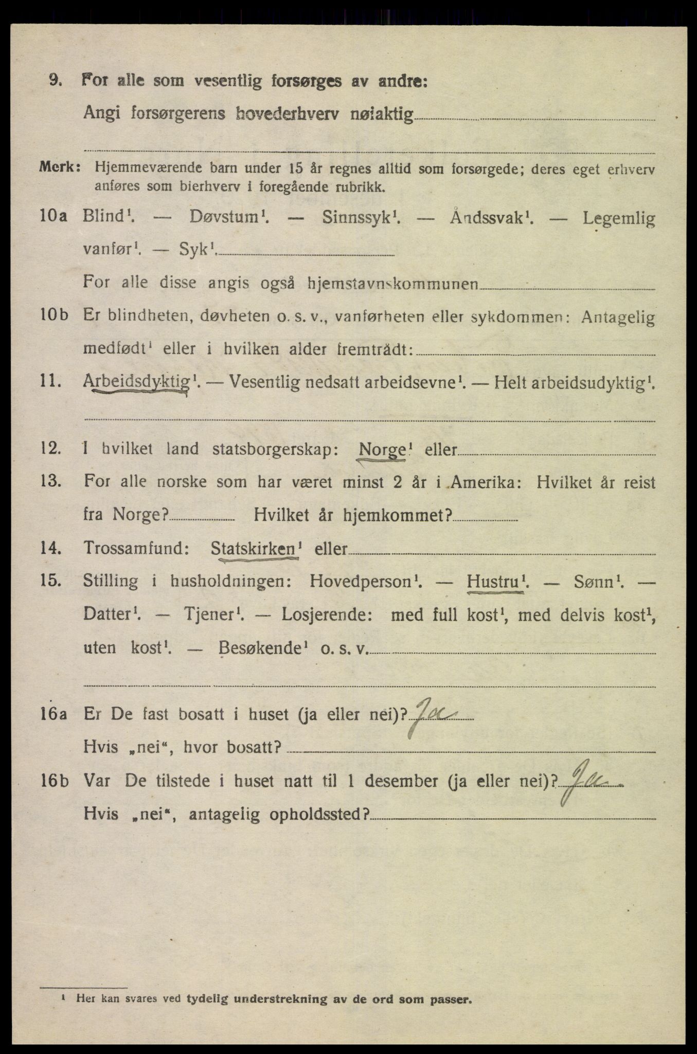 SAK, 1920 census for Eiken, 1920, p. 1662