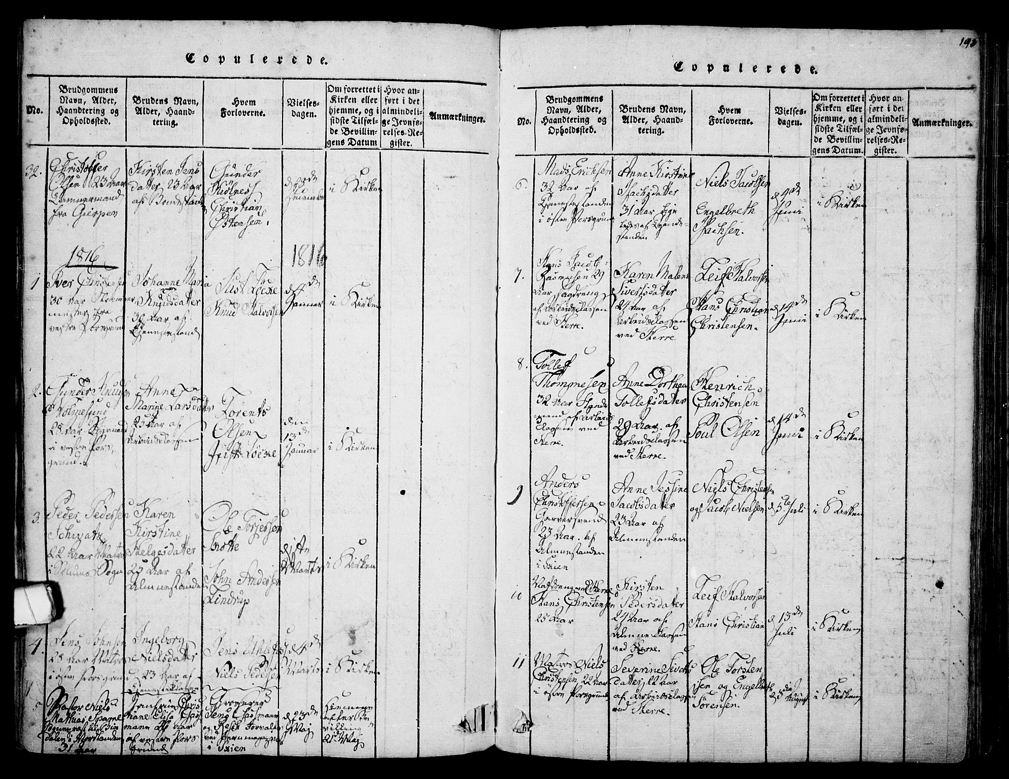 Porsgrunn kirkebøker , SAKO/A-104/F/Fa/L0004: Parish register (official) no. 4, 1814-1828, p. 193