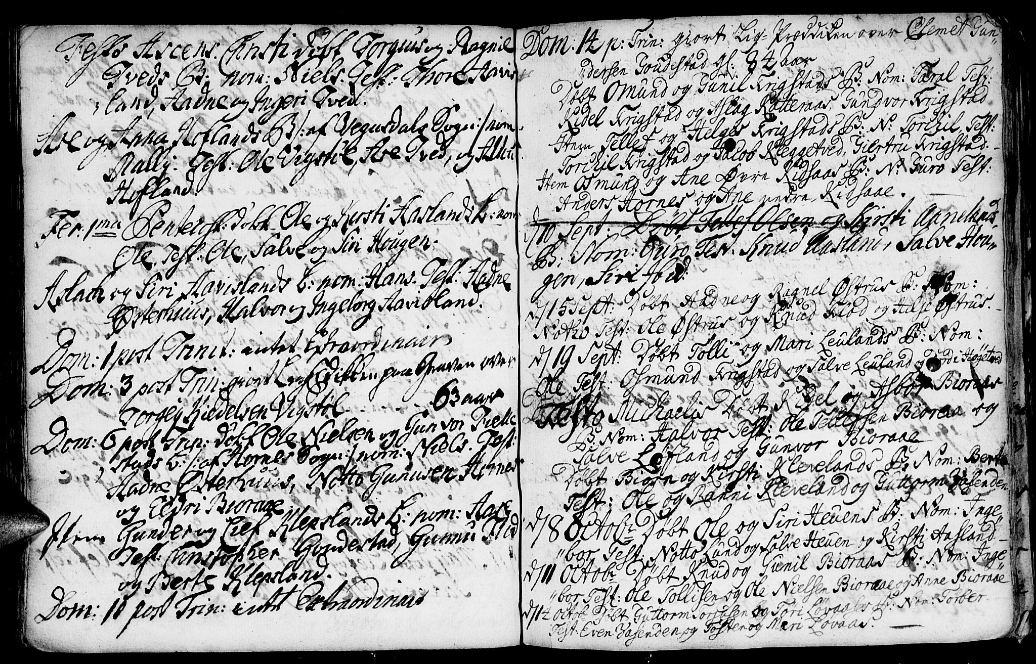 Evje sokneprestkontor, SAK/1111-0008/F/Fa/Faa/L0001: Parish register (official) no. A 1, 1705-1760, p. 127