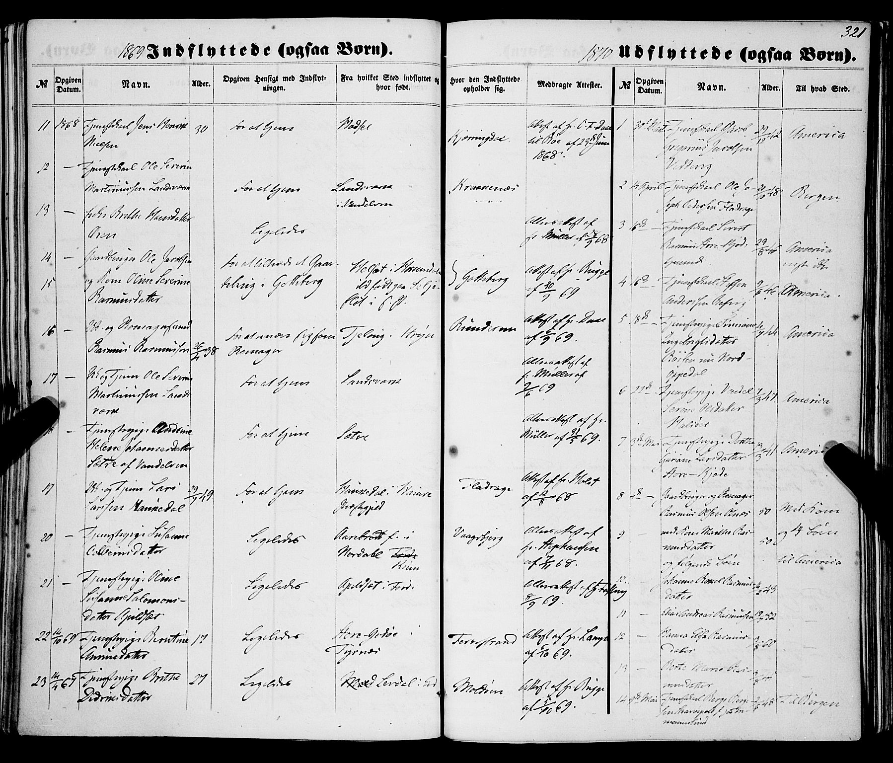 Selje sokneprestembete, AV/SAB-A-99938/H/Ha/Haa/Haaa: Parish register (official) no. A 11, 1858-1870, p. 321