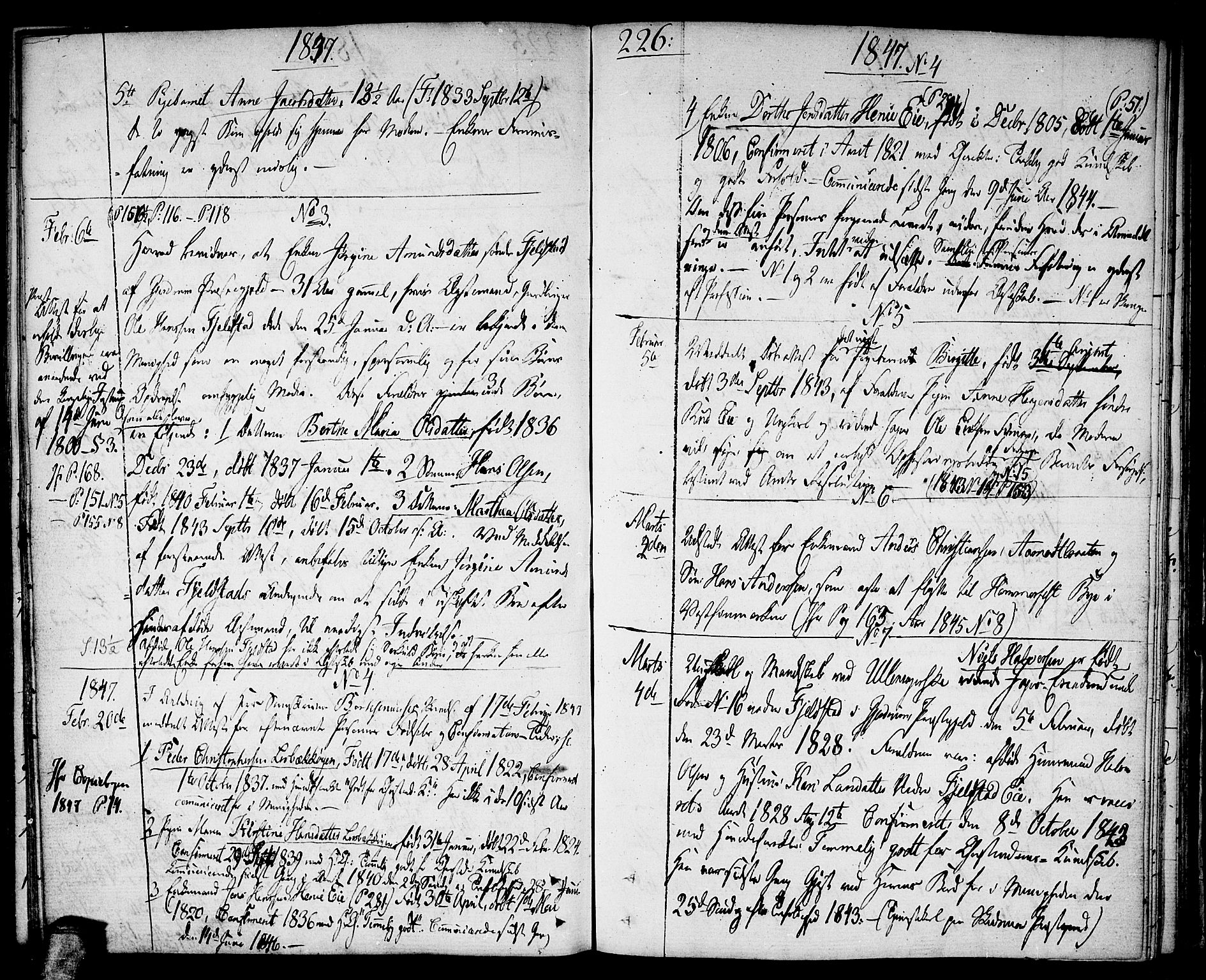 Gjerdrum prestekontor Kirkebøker, SAO/A-10412b/F/Fa/L0003: Parish register (official) no. I 3, 1798-1815, p. 226
