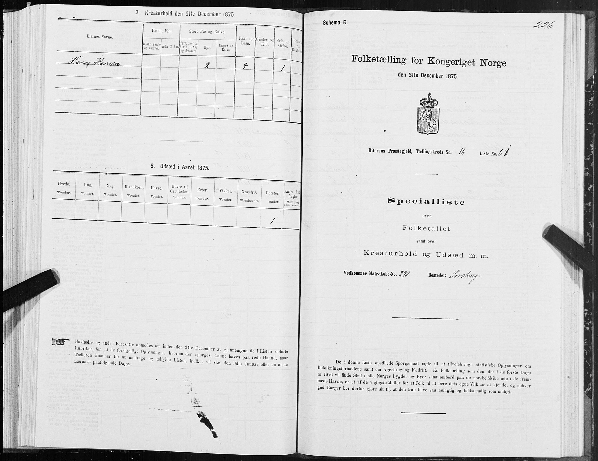 SAT, 1875 census for 1617P Hitra, 1875, p. 8226