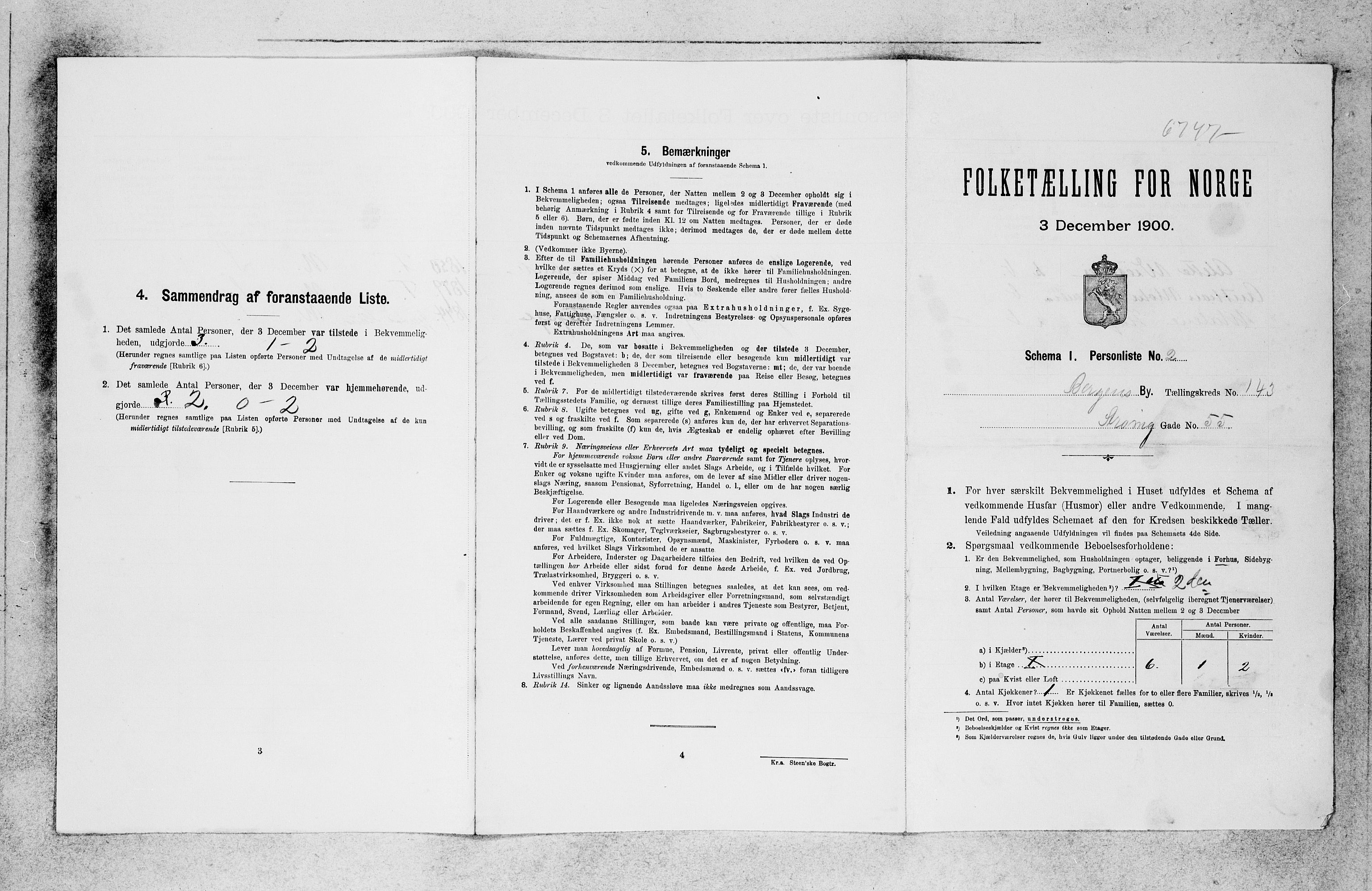 SAB, 1900 census for Bergen, 1900, p. 29565