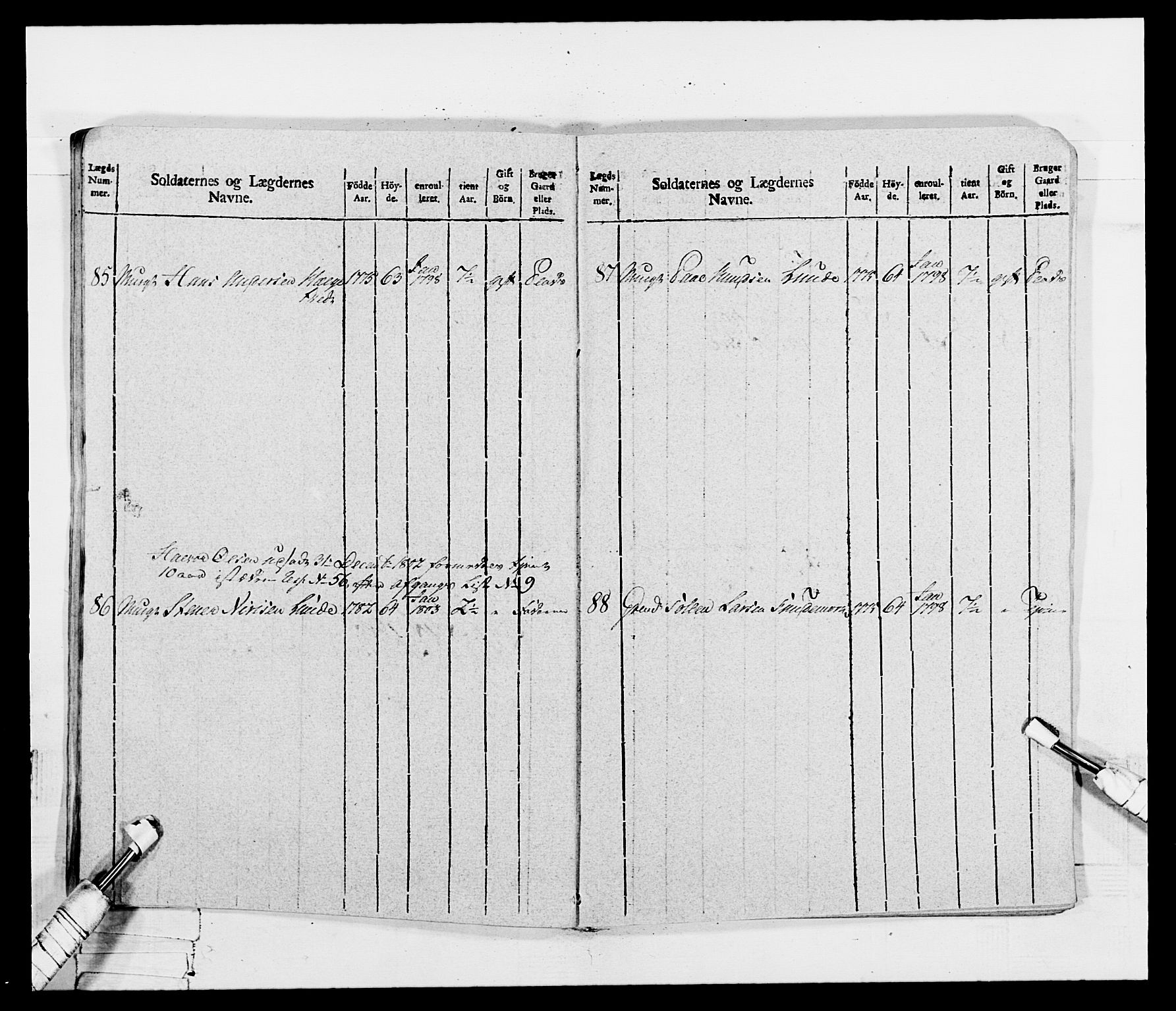 Generalitets- og kommissariatskollegiet, Det kongelige norske kommissariatskollegium, AV/RA-EA-5420/E/Eh/L0115: Telemarkske nasjonale infanteriregiment, 1802-1805, p. 315