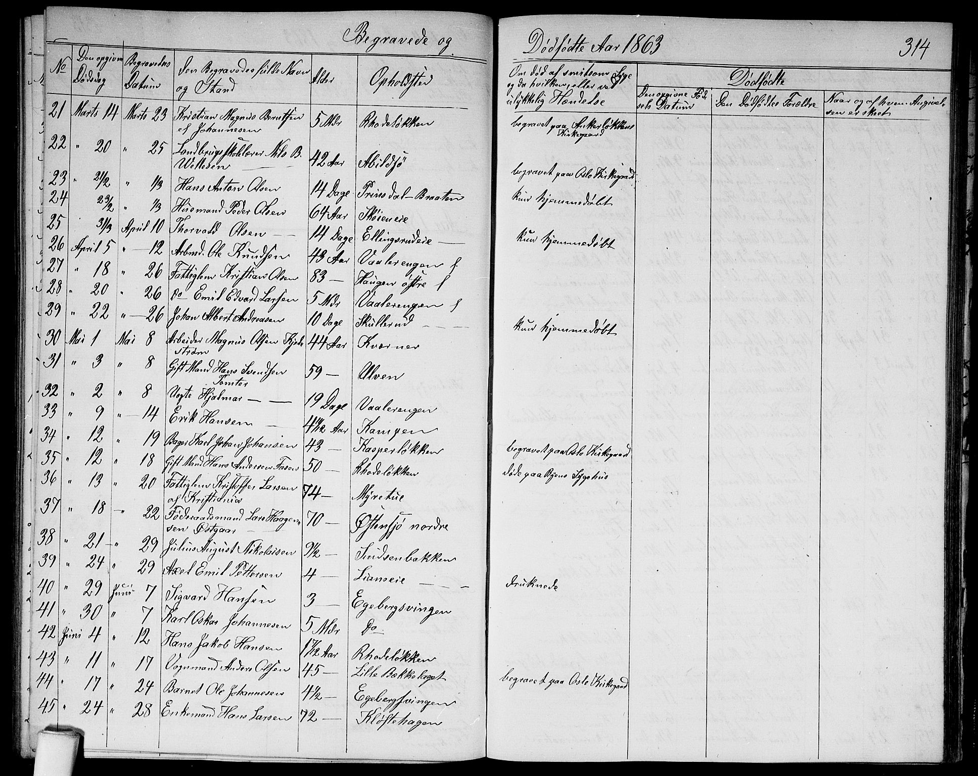 Østre Aker prestekontor Kirkebøker, SAO/A-10840/G/Ga/L0002: Parish register (copy) no. I 2, 1861-1867, p. 314