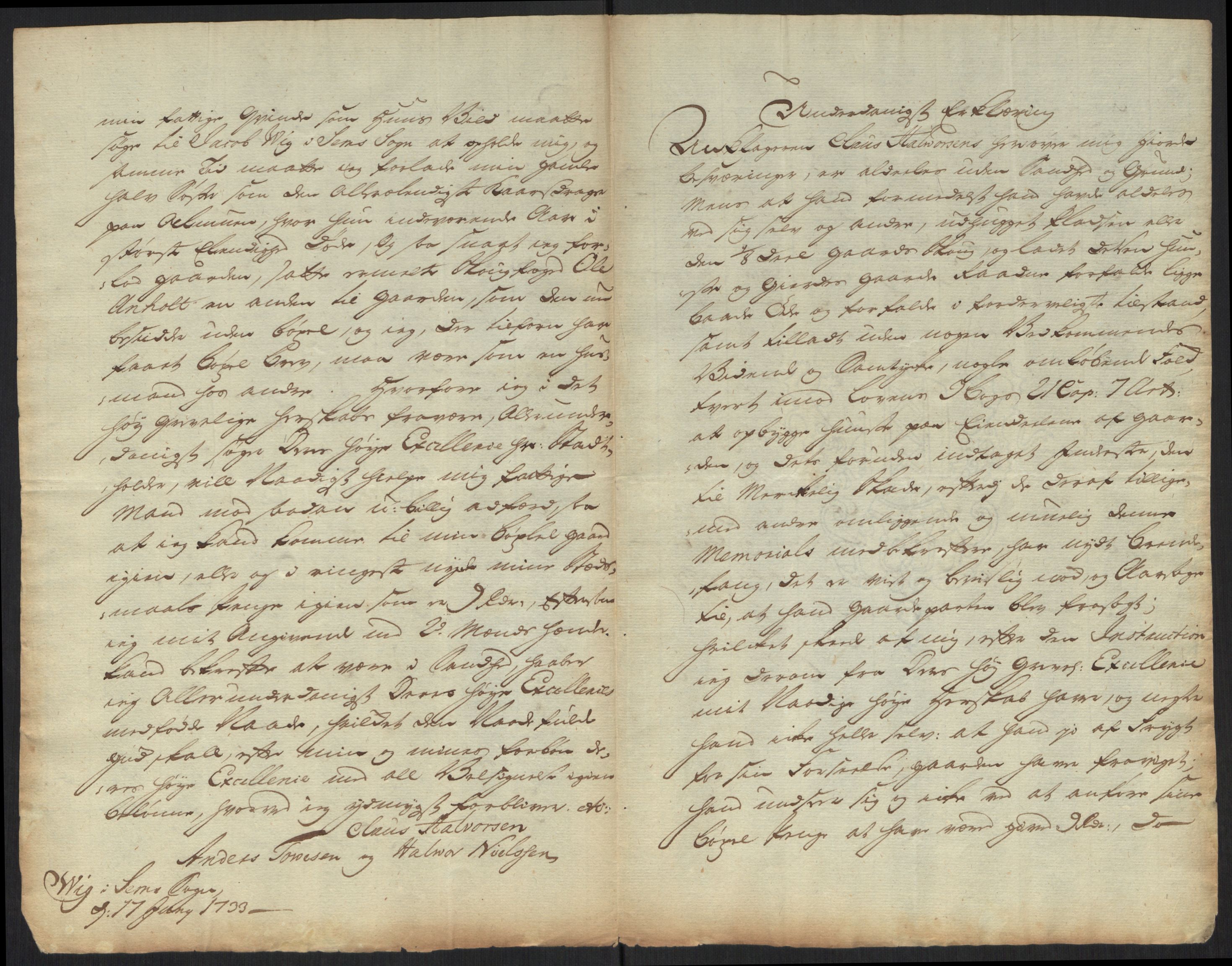 Stattholderembetet 1572-1771, AV/RA-EA-2870/Ef/L0107: Brev fra embetsmenn og andre, 1733-1734, p. 103