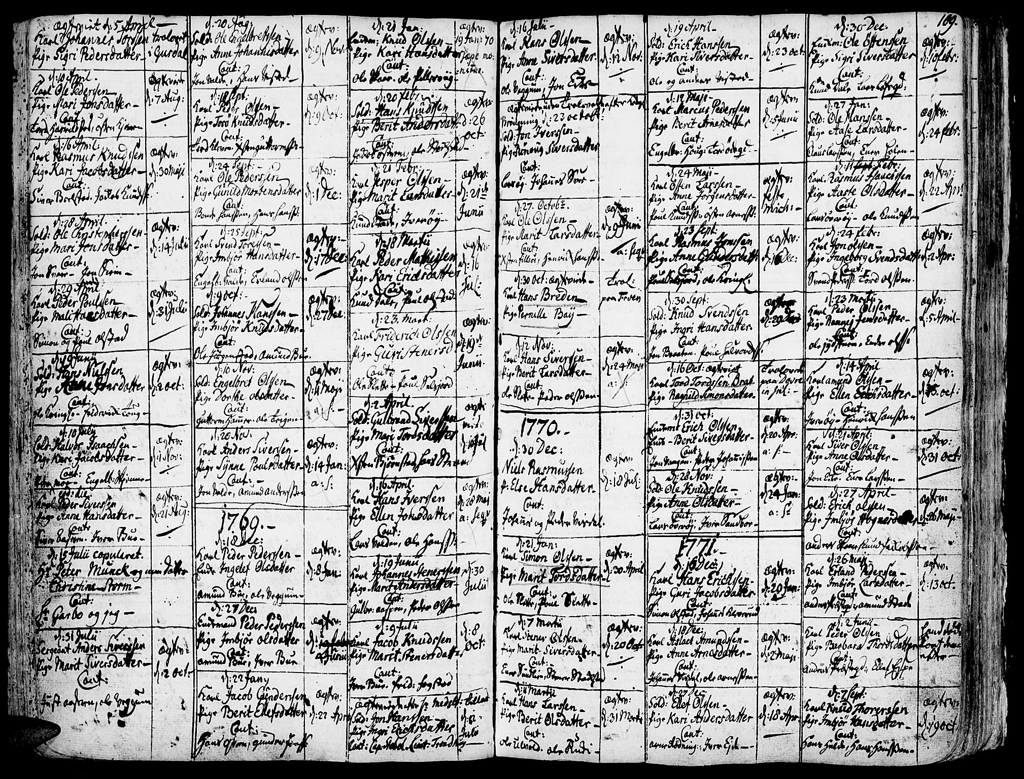 Vågå prestekontor, AV/SAH-PREST-076/H/Ha/Haa/L0001: Parish register (official) no. 1, 1739-1810, p. 109