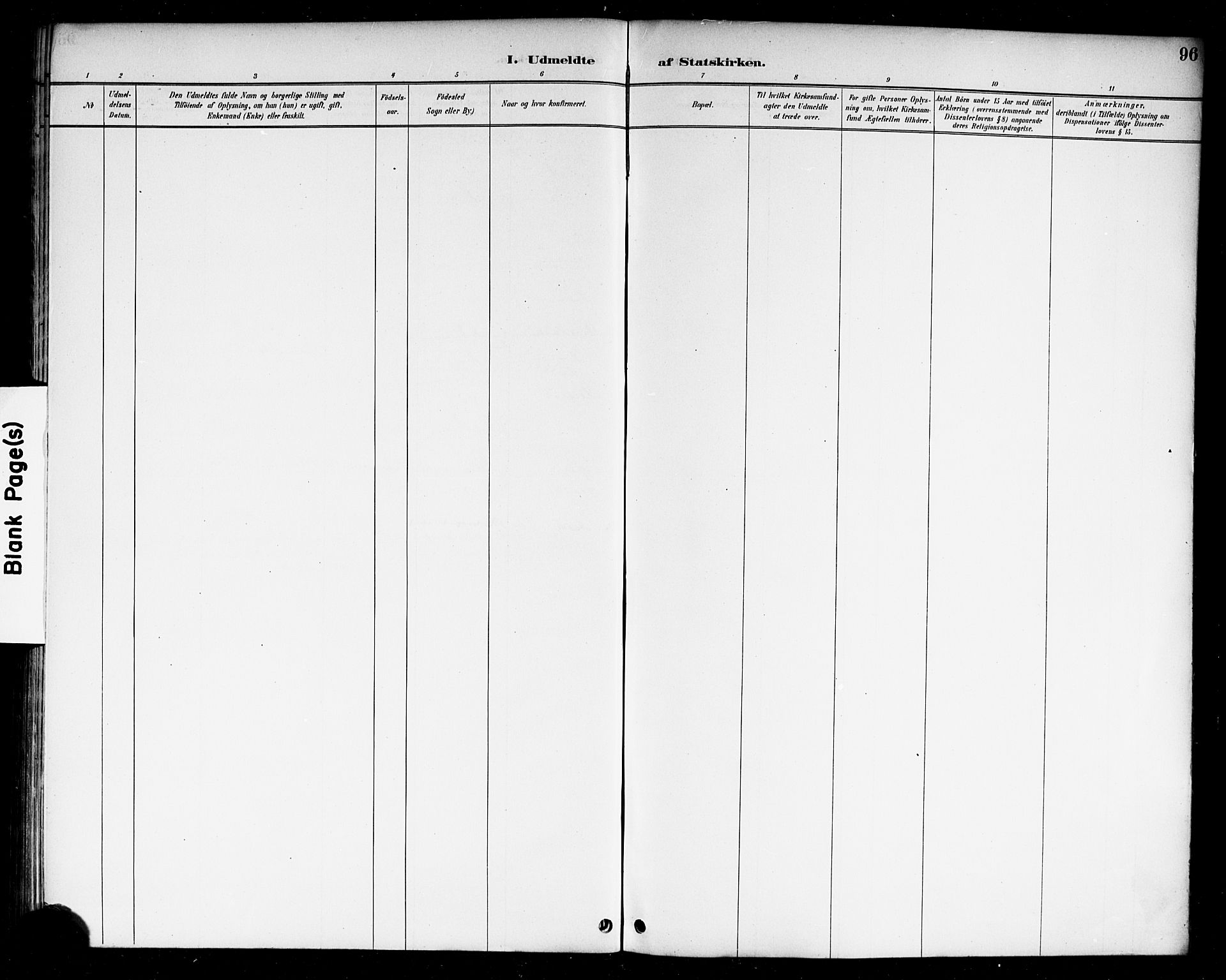 Berg prestekontor Kirkebøker, AV/SAO-A-10902/F/Fc/L0002: Parish register (official) no. III 2, 1888-1901, p. 96