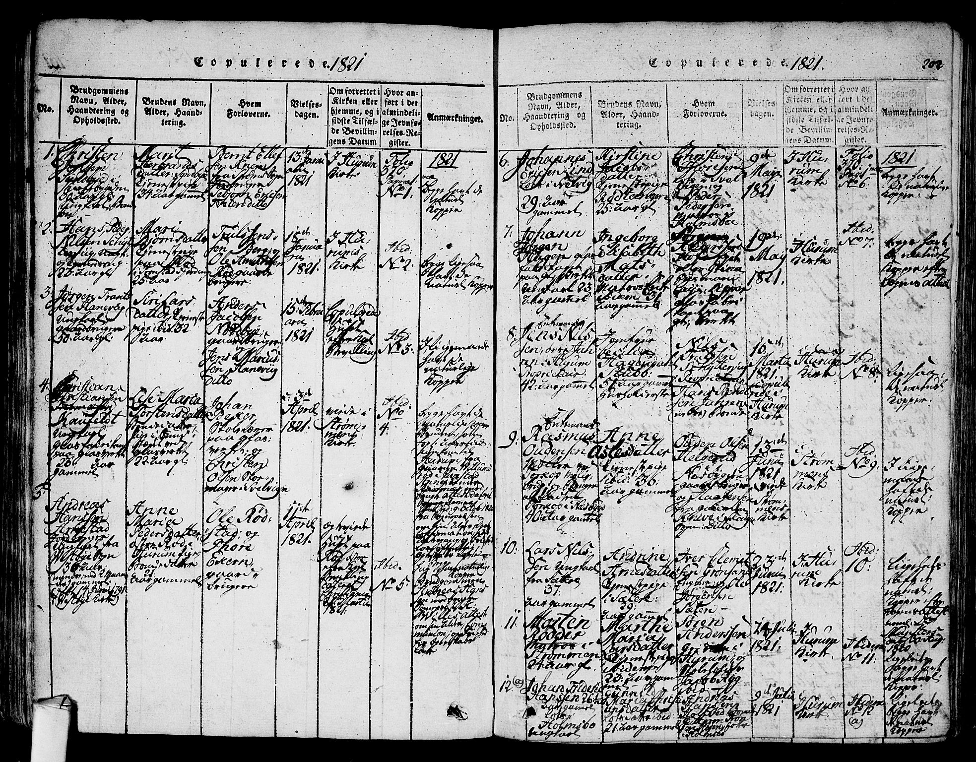 Hurum kirkebøker, SAKO/A-229/F/Fa/L0009: Parish register (official) no. 9, 1816-1826, p. 202
