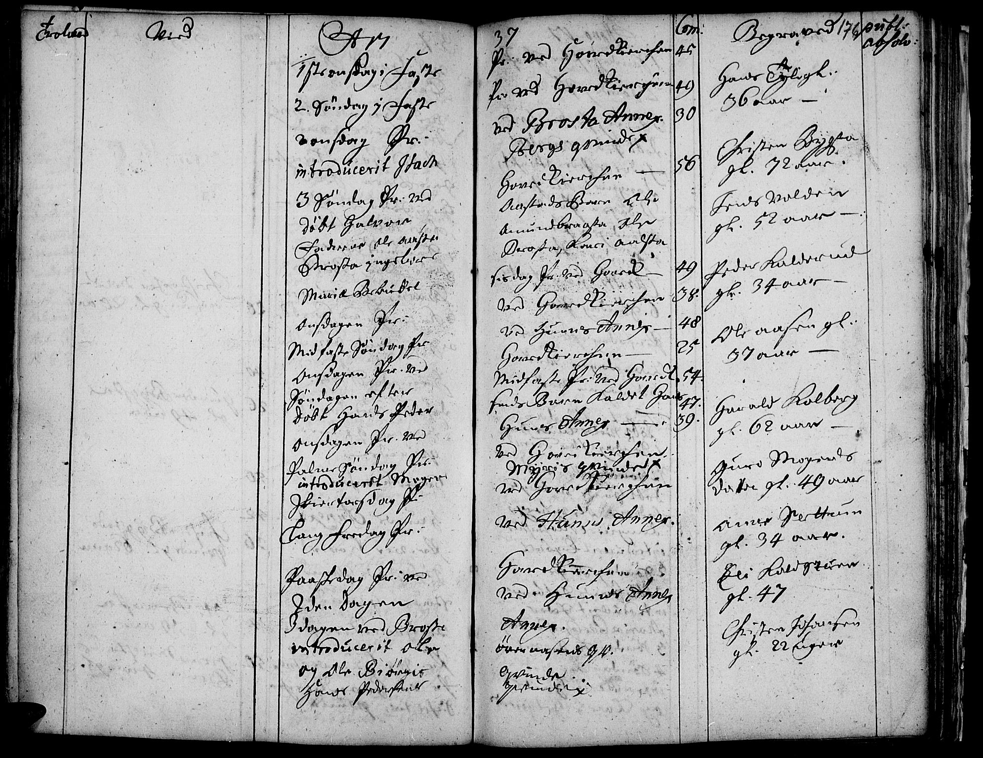 Vardal prestekontor, SAH/PREST-100/H/Ha/Haa/L0001: Parish register (official) no. 1, 1706-1748, p. 176