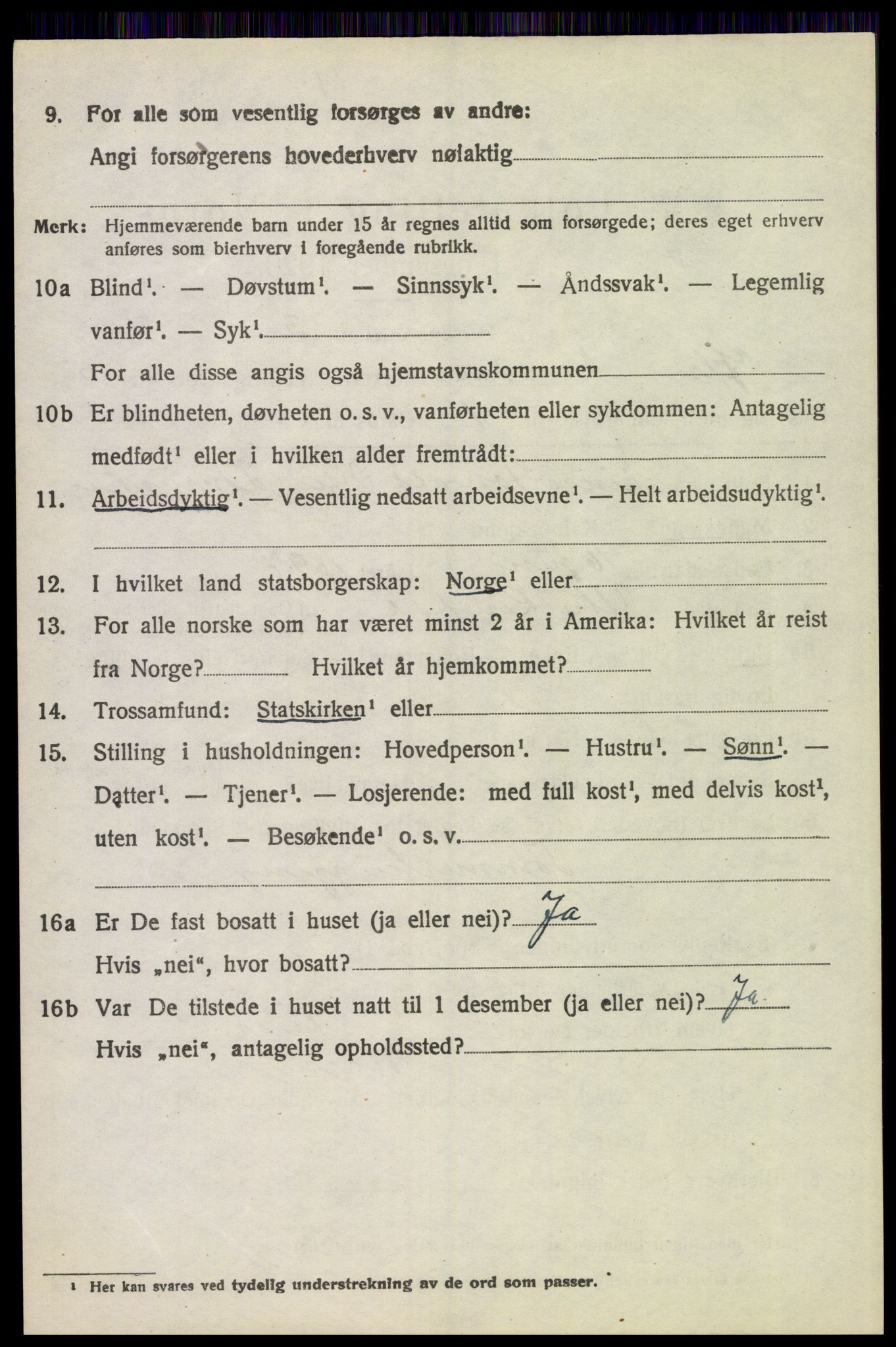 SAH, 1920 census for Ytre Rendal, 1920, p. 2644