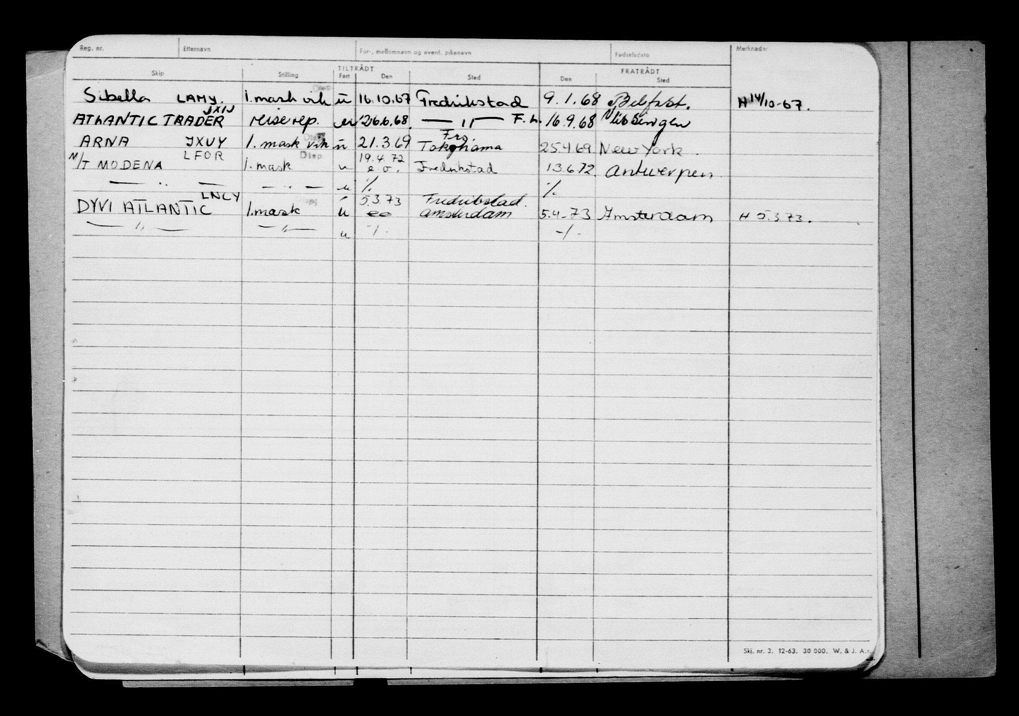 Direktoratet for sjømenn, AV/RA-S-3545/G/Gb/L0146: Hovedkort, 1917, p. 377