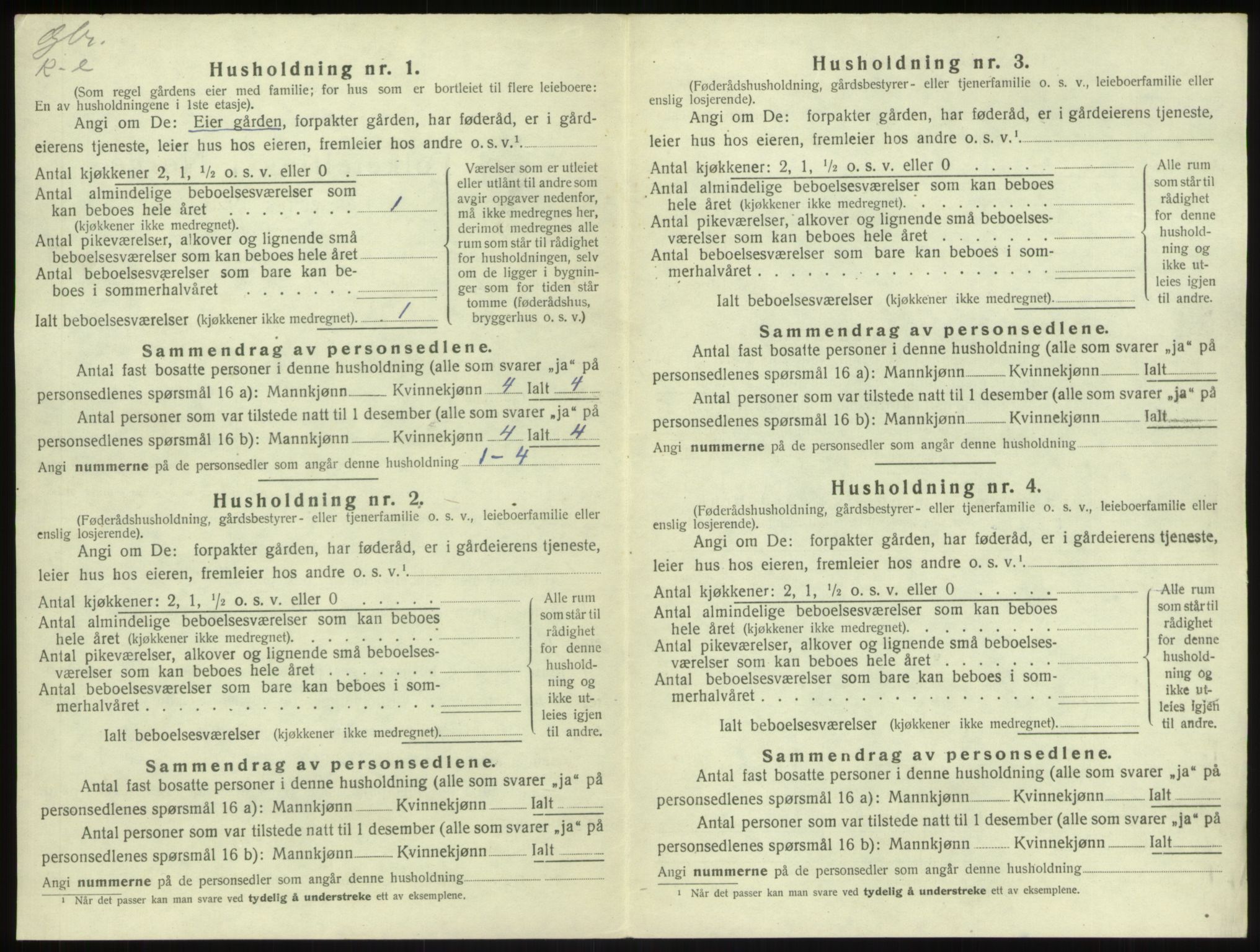 SAB, 1920 census for Sogndal, 1920, p. 887