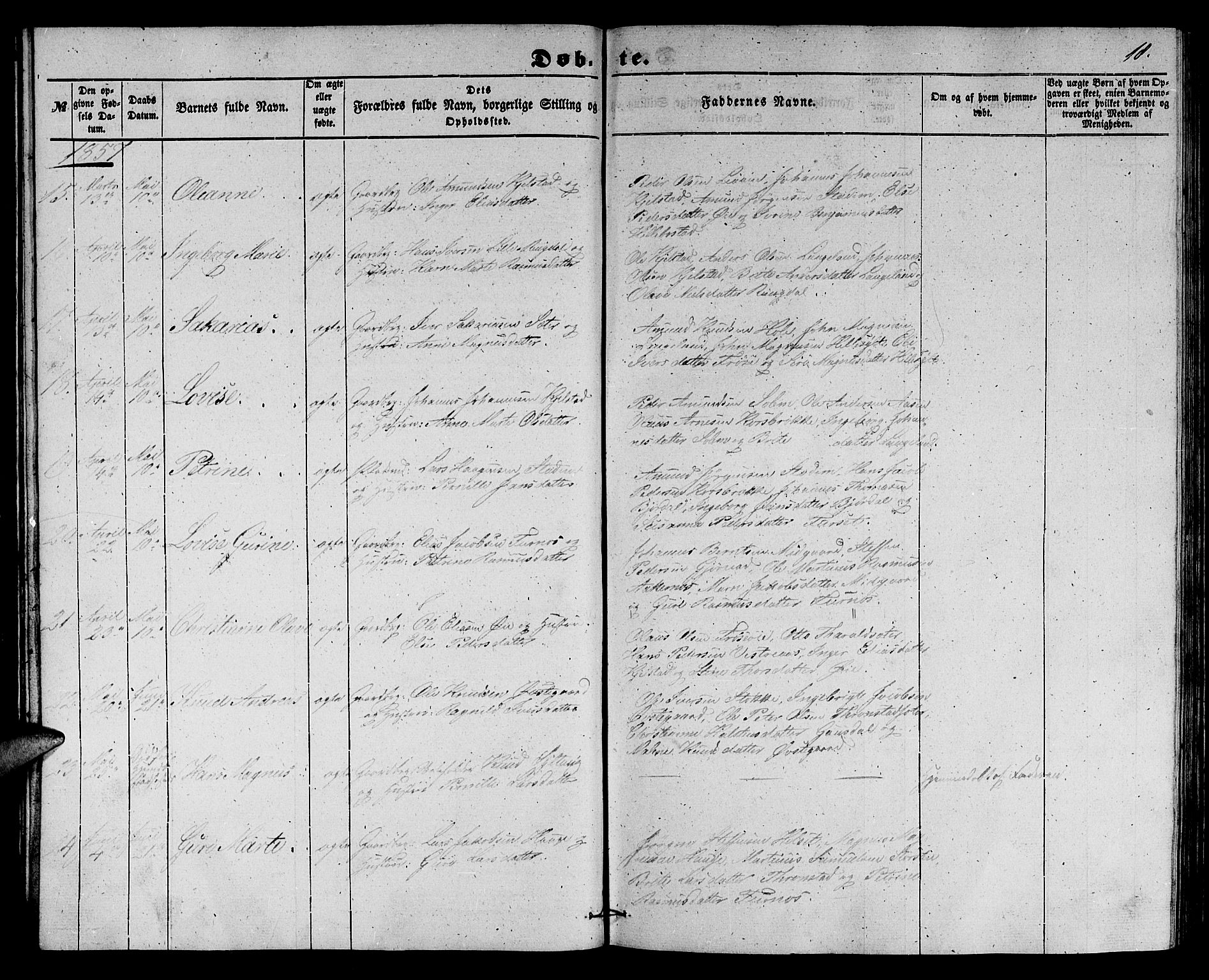 Ministerialprotokoller, klokkerbøker og fødselsregistre - Møre og Romsdal, AV/SAT-A-1454/517/L0228: Parish register (copy) no. 517C01, 1854-1865, p. 18