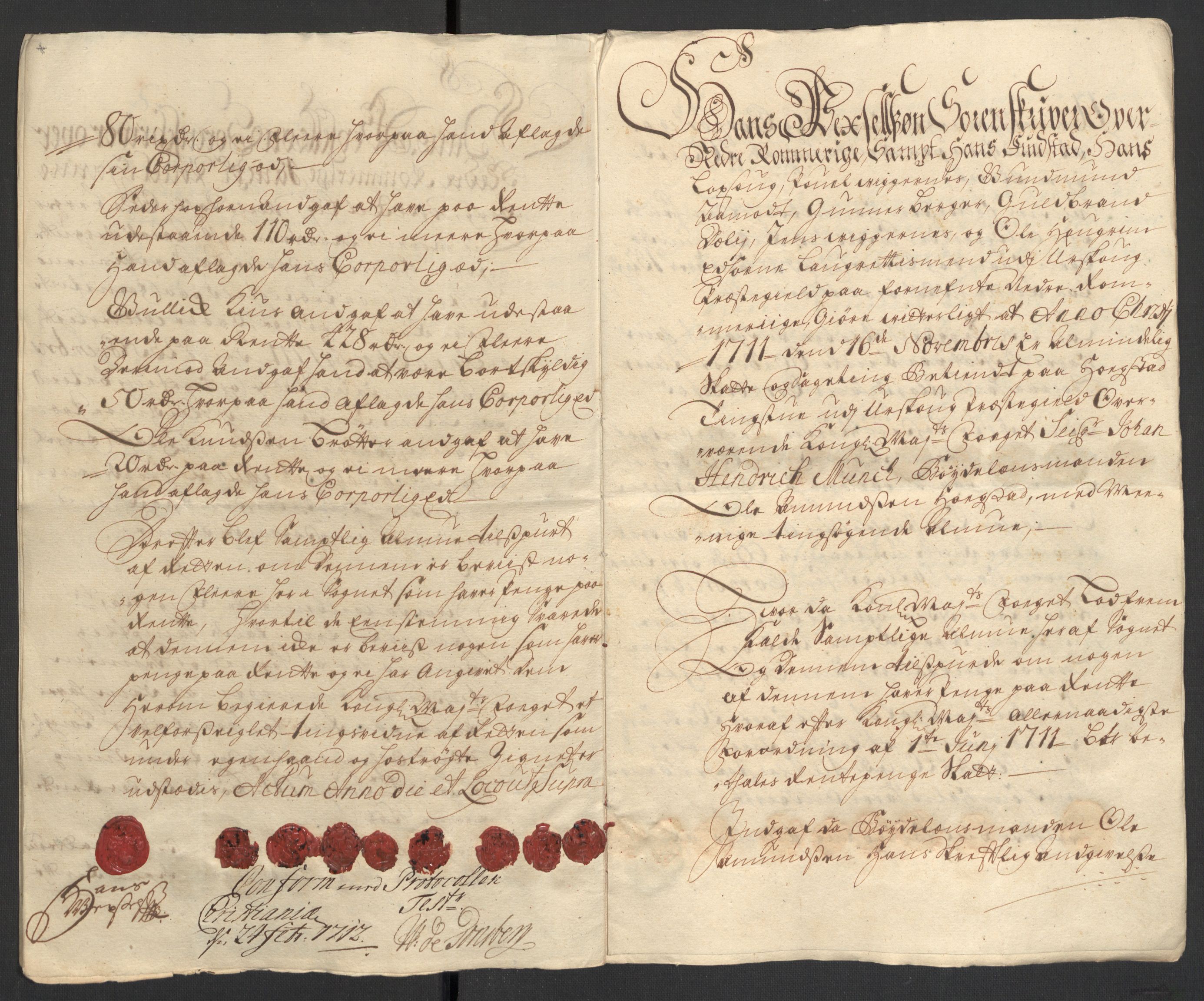 Rentekammeret inntil 1814, Reviderte regnskaper, Fogderegnskap, AV/RA-EA-4092/R11/L0592: Fogderegnskap Nedre Romerike, 1710-1711, p. 414