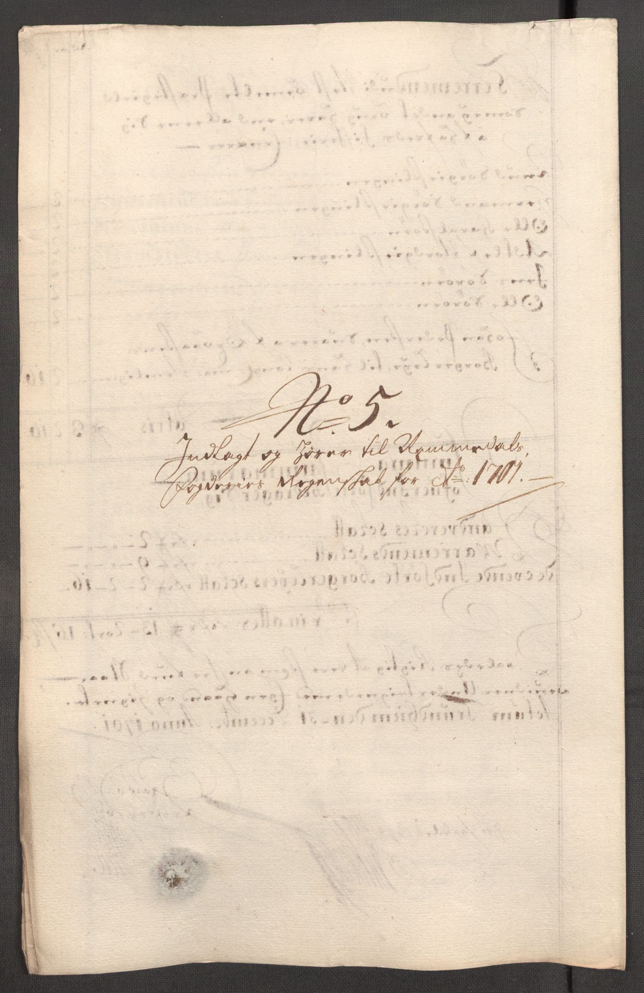 Rentekammeret inntil 1814, Reviderte regnskaper, Fogderegnskap, RA/EA-4092/R64/L4427: Fogderegnskap Namdal, 1701-1702, p. 98