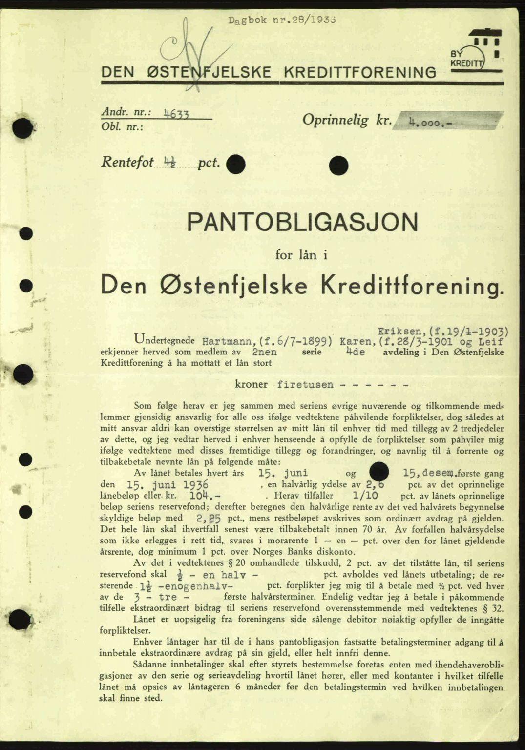 Idd og Marker sorenskriveri, AV/SAO-A-10283/G/Gb/Gbc/L0001: Mortgage book no. B1-3, 1936-1939, Diary no: : 28/1936