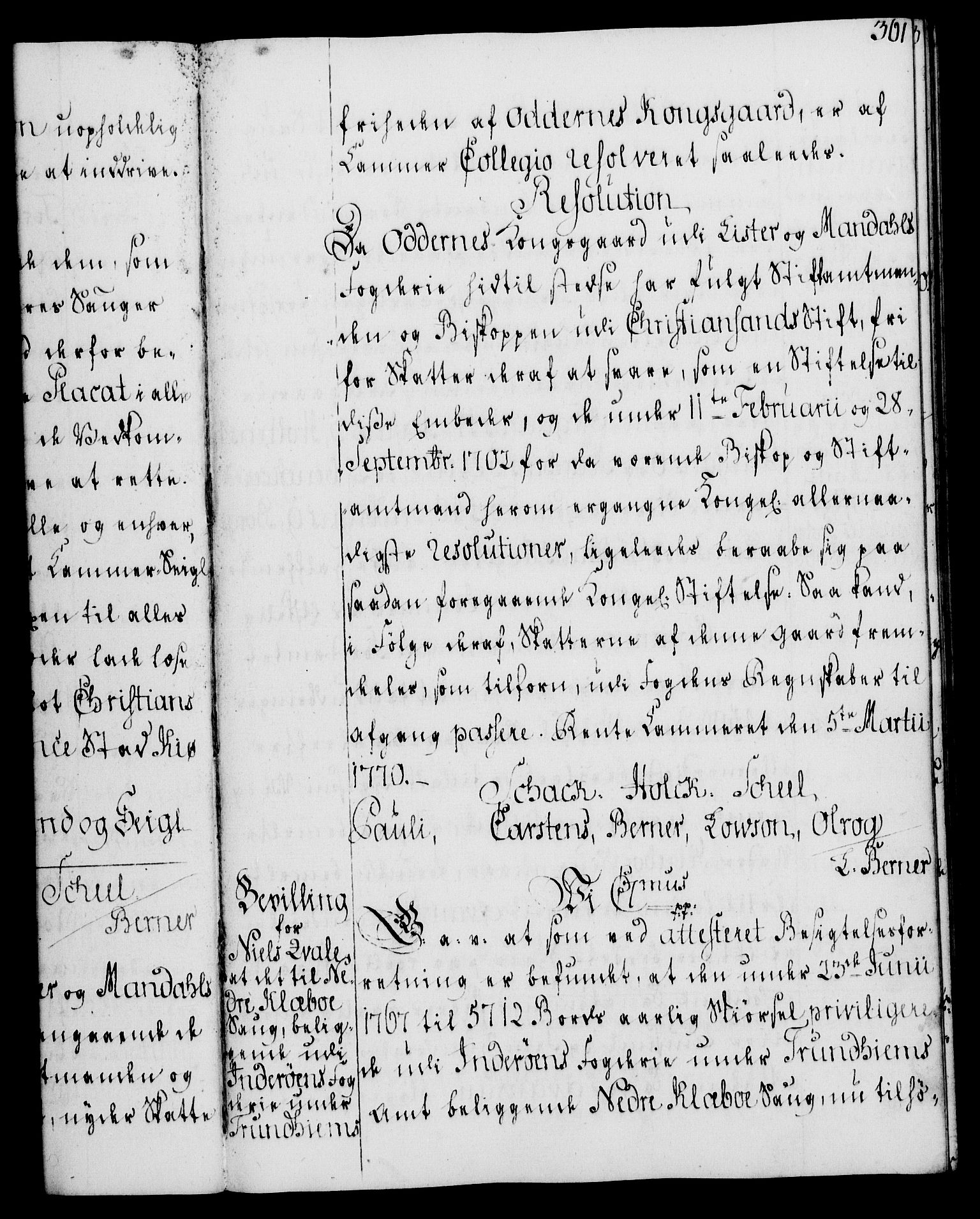 Rentekammeret, Kammerkanselliet, AV/RA-EA-3111/G/Gg/Gga/L0008: Norsk ekspedisjonsprotokoll med register (merket RK 53.8), 1768-1771, p. 361