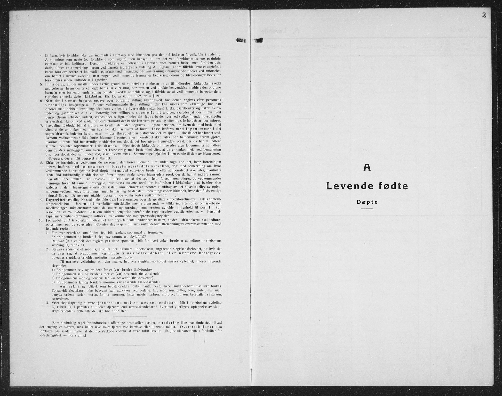 Tromøy sokneprestkontor, SAK/1111-0041/F/Fb/L0008: Parish register (copy) no. B 8, 1925-1938, p. 3