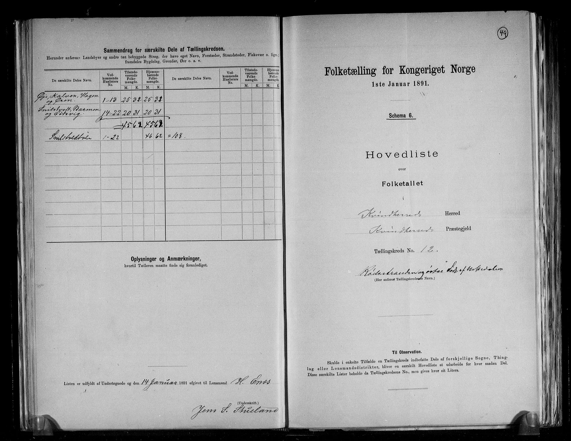 RA, 1891 census for 1224 Kvinnherad, 1891, p. 29