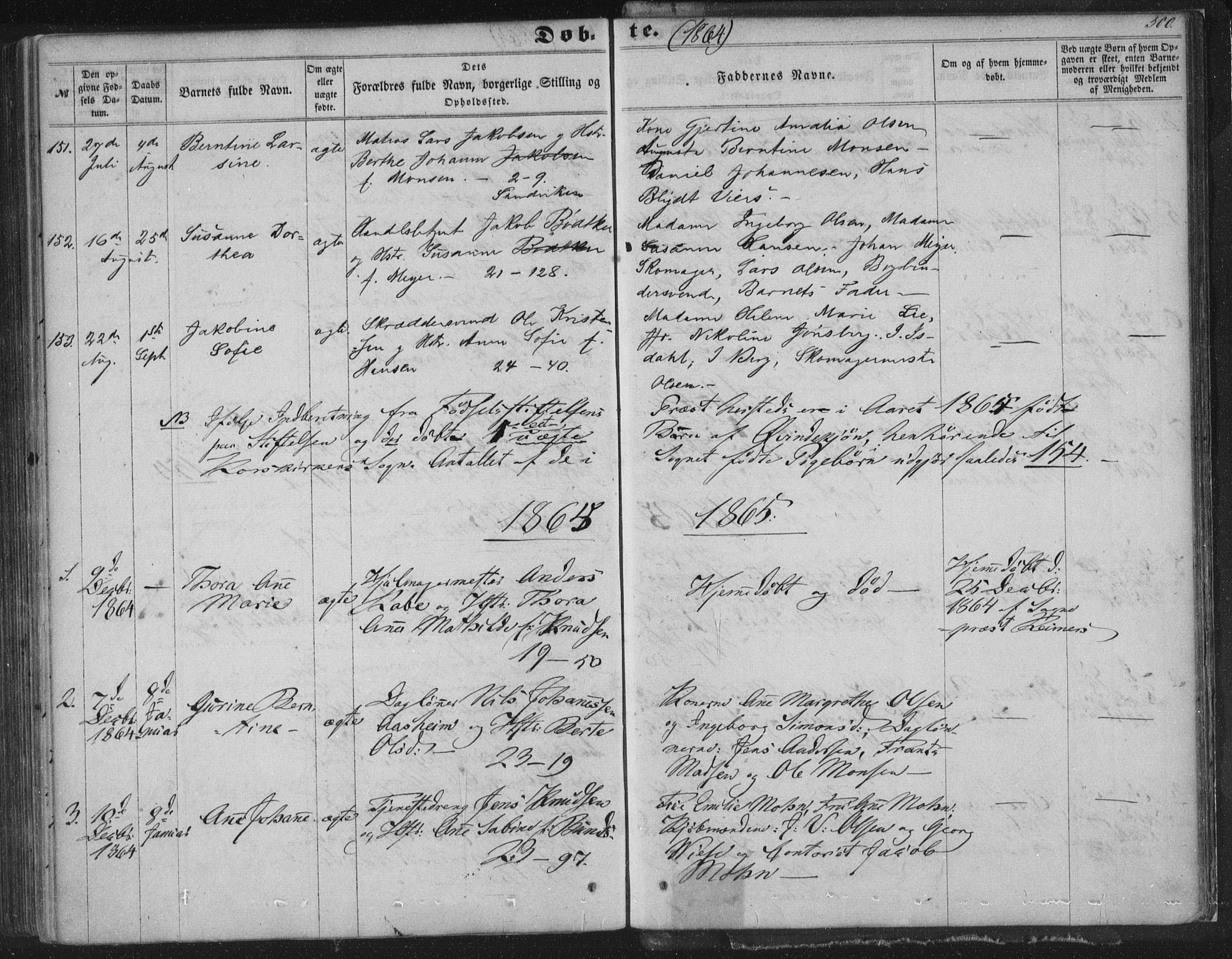Korskirken sokneprestembete, SAB/A-76101/H/Haa/L0018: Parish register (official) no. B 4, 1857-1866, p. 300