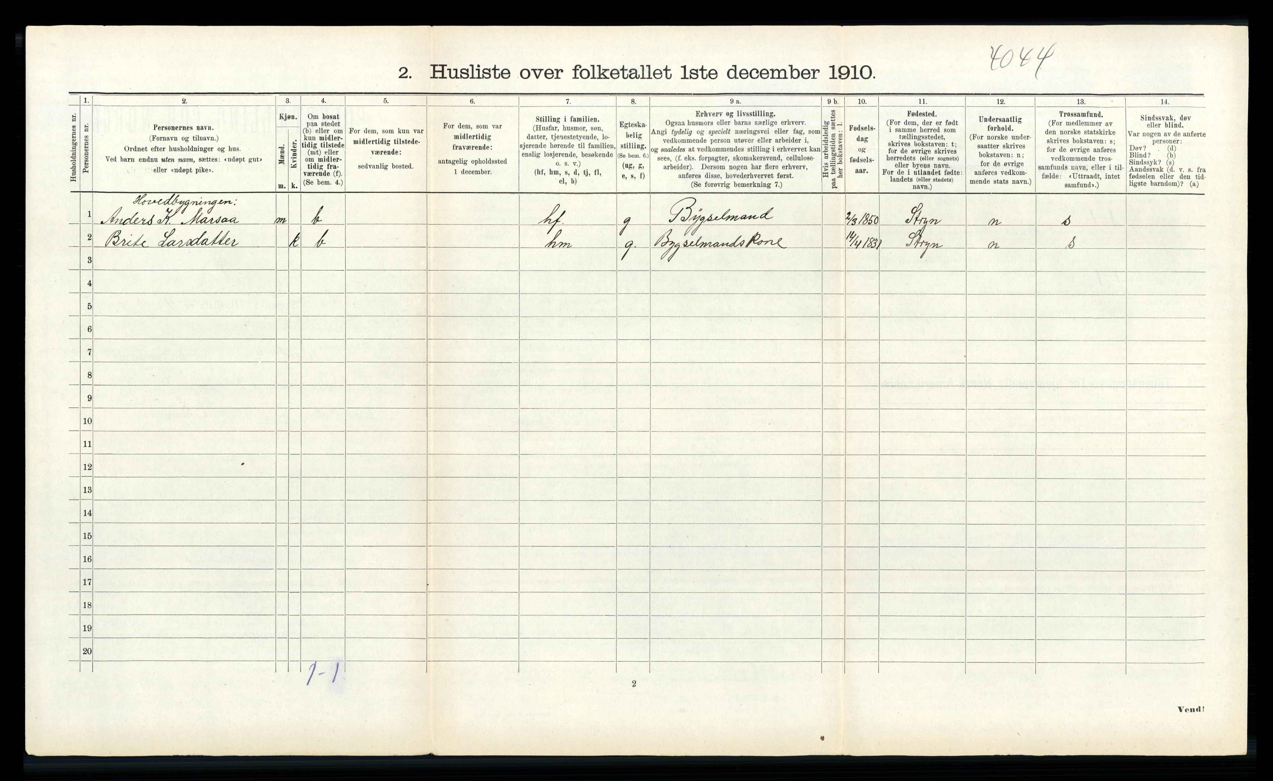 RA, 1910 census for Innvik, 1910, p. 345