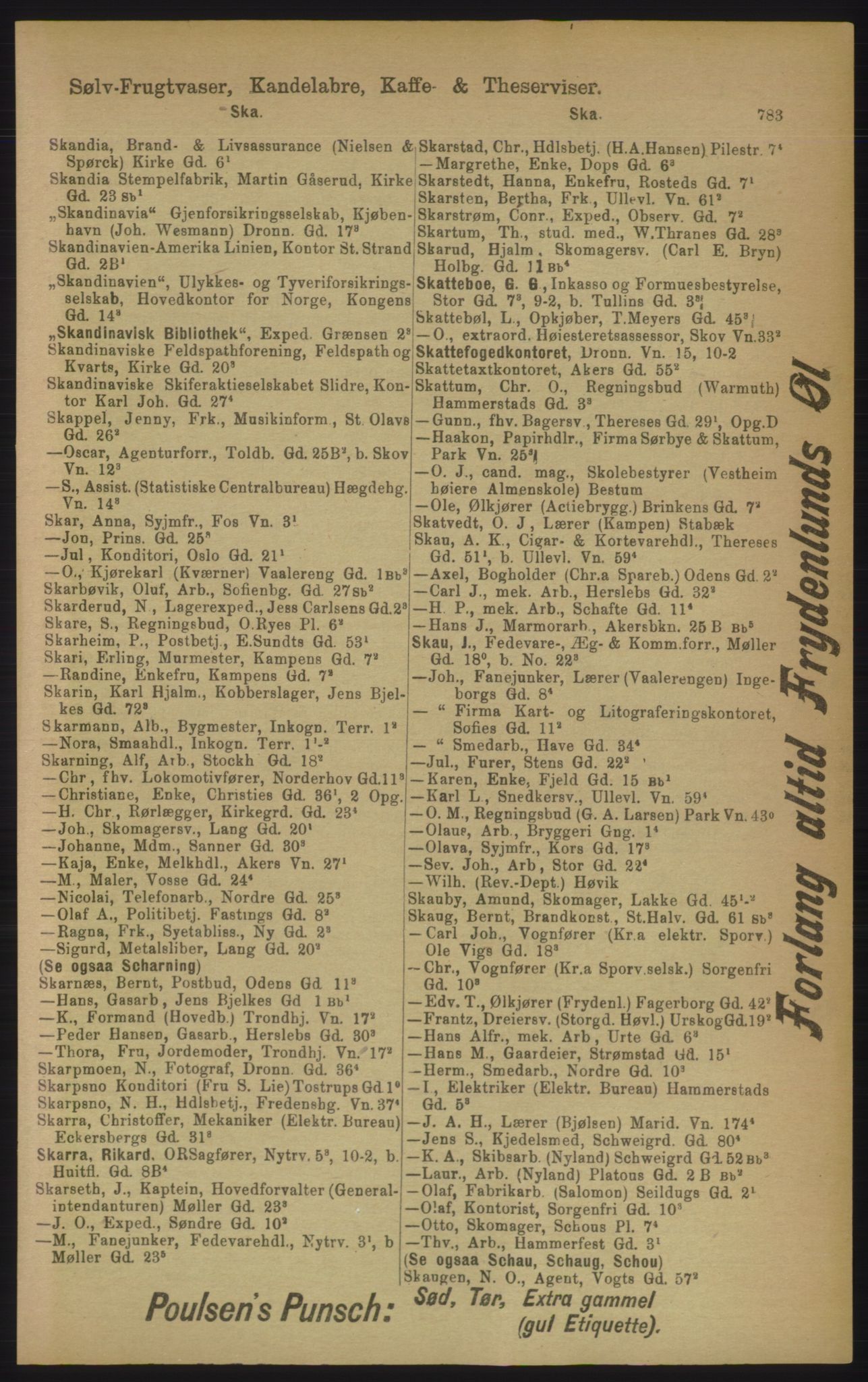 Kristiania/Oslo adressebok, PUBL/-, 1906, p. 783
