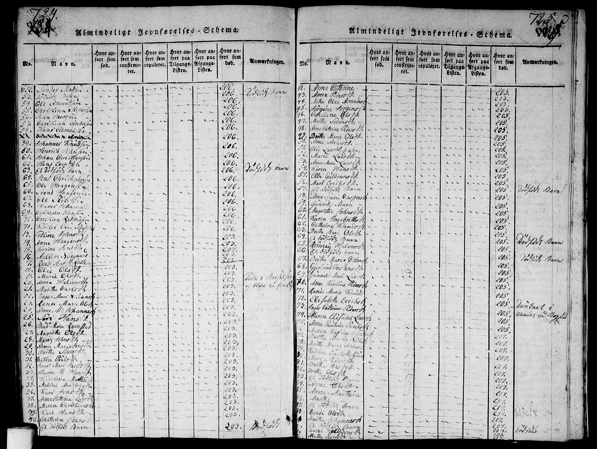 Aker prestekontor kirkebøker, AV/SAO-A-10861/G/L0002: Parish register (copy) no. 2, 1815-1819, p. 724-725