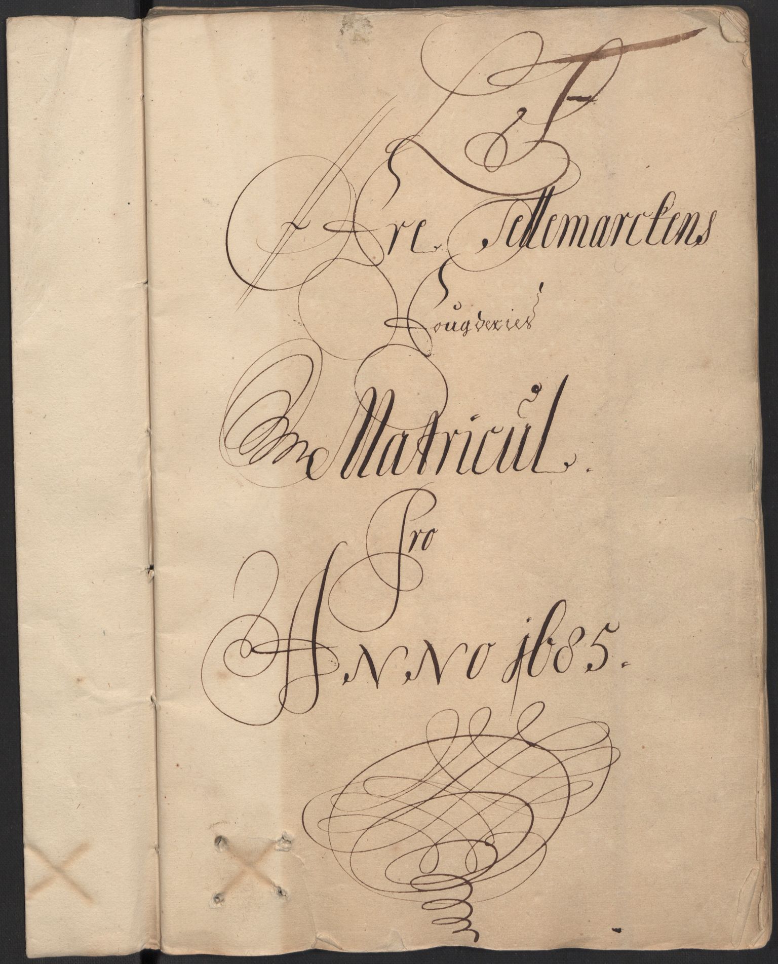 Rentekammeret inntil 1814, Reviderte regnskaper, Fogderegnskap, RA/EA-4092/R35/L2082: Fogderegnskap Øvre og Nedre Telemark, 1685, p. 91