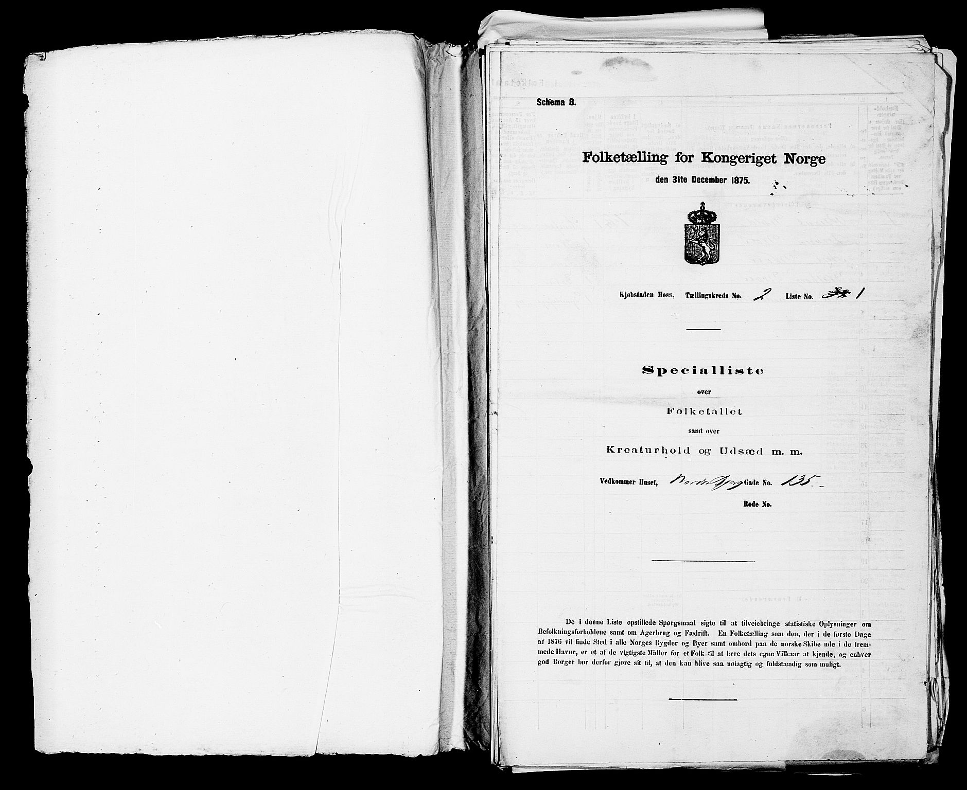 RA, 1875 census for 0104B Moss/Moss, 1875, p. 225