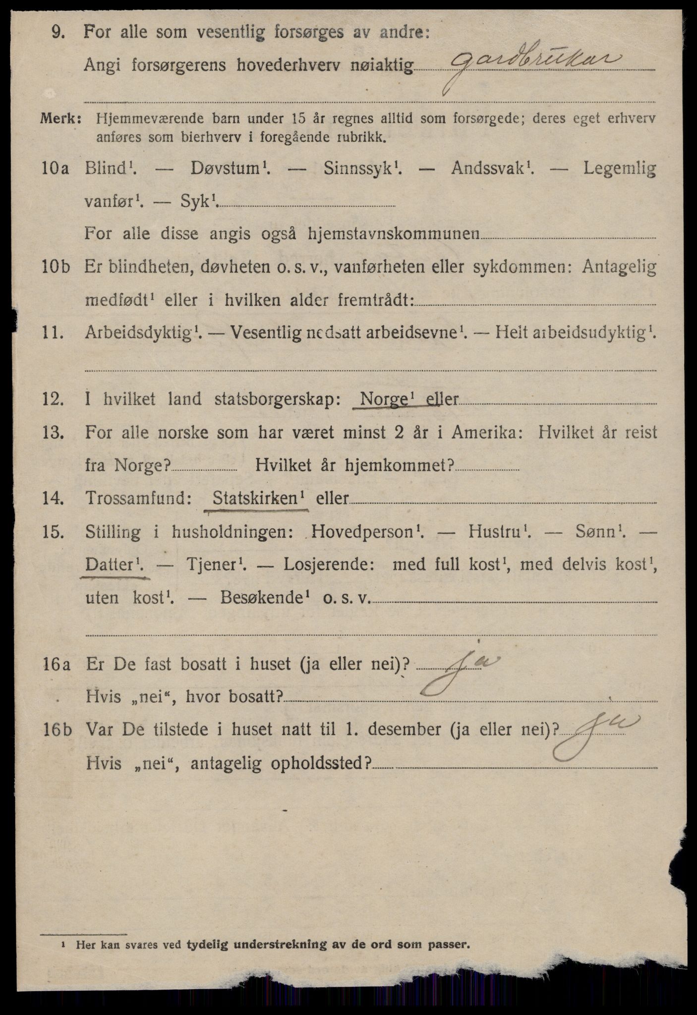 SAT, 1920 census for Ørsta, 1920, p. 5427