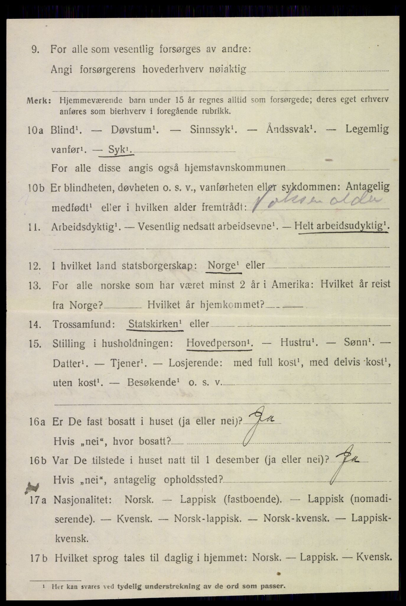 SAT, 1920 census for Rødøy, 1920, p. 5597