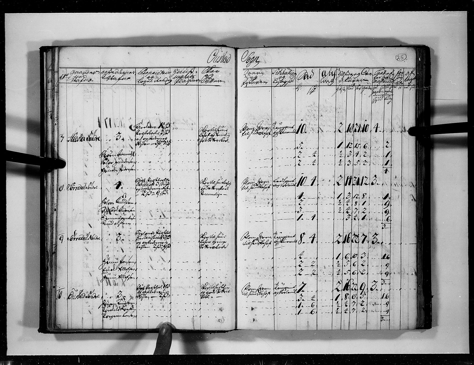 Rentekammeret inntil 1814, Realistisk ordnet avdeling, AV/RA-EA-4070/N/Nb/Nbf/L0125: Råbyggelag eksaminasjonsprotokoll, 1723, p. 24b-25a