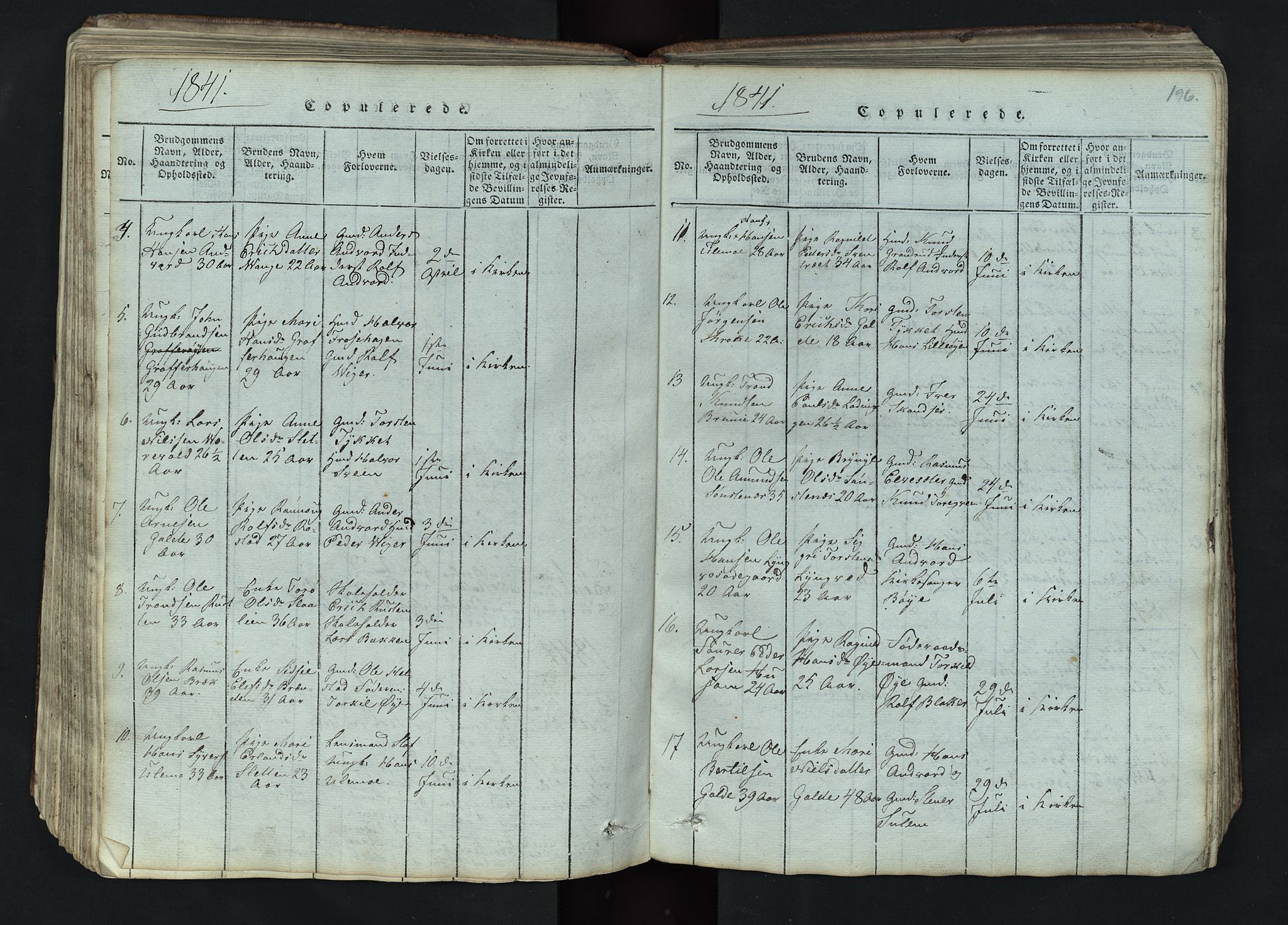 Lom prestekontor, SAH/PREST-070/L/L0002: Parish register (copy) no. 2, 1815-1844, p. 196