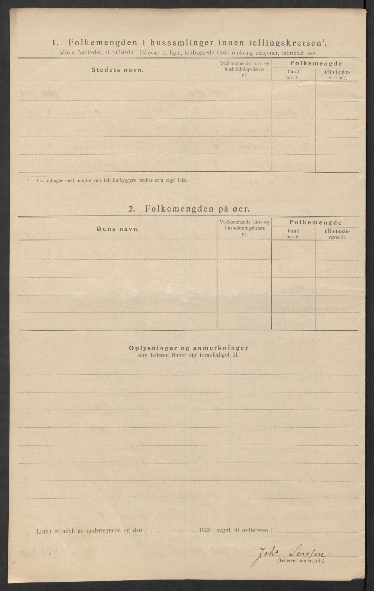 SAT, 1920 census for Hemnes, 1920, p. 12