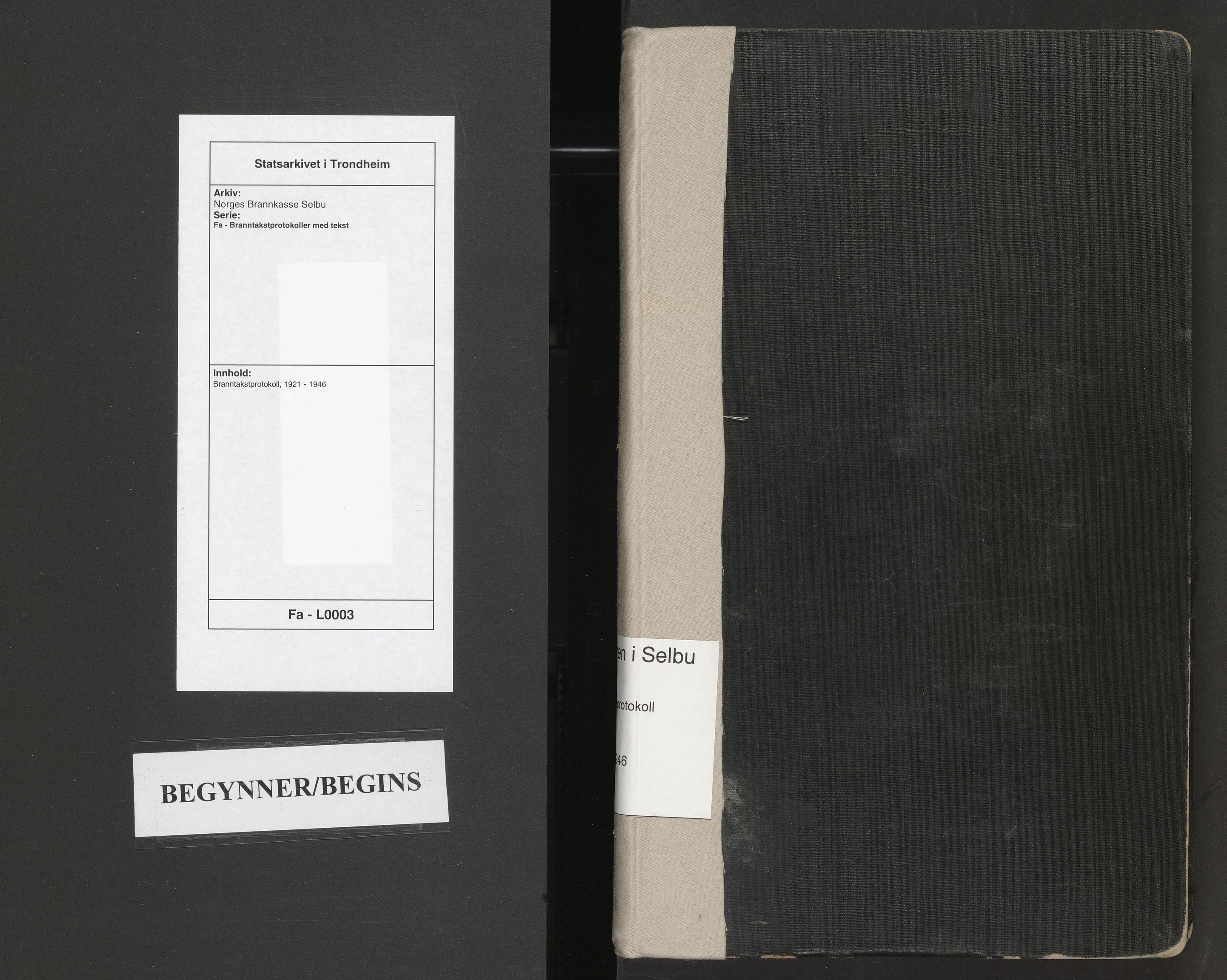 Norges Brannkasse Selbu, SAT/A-5539/Fa/L0003: Branntakstprotokoll, 1921-1946