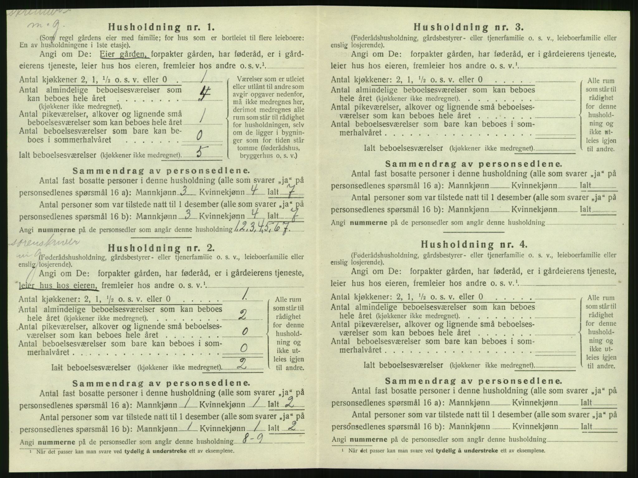 SAT, 1920 census for Brønnøy, 1920, p. 743