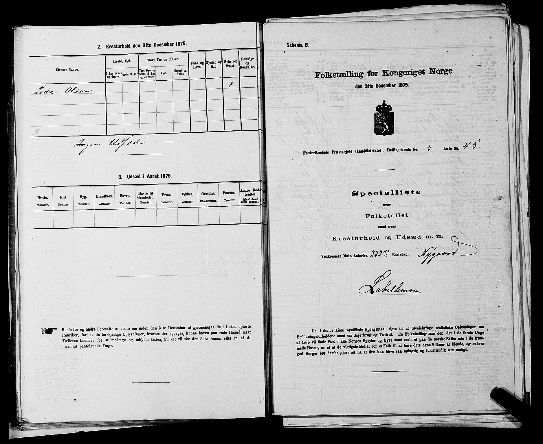 RA, 1875 census for 0132L Fredrikstad/Glemmen, 1875, p. 1003