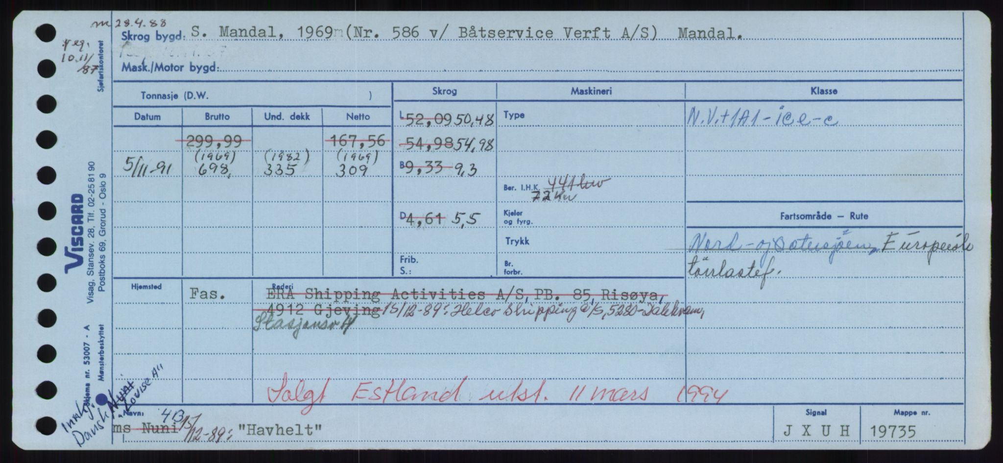 Sjøfartsdirektoratet med forløpere, Skipsmålingen, AV/RA-S-1627/H/Hd/L0014: Fartøy, H-Havl, p. 575