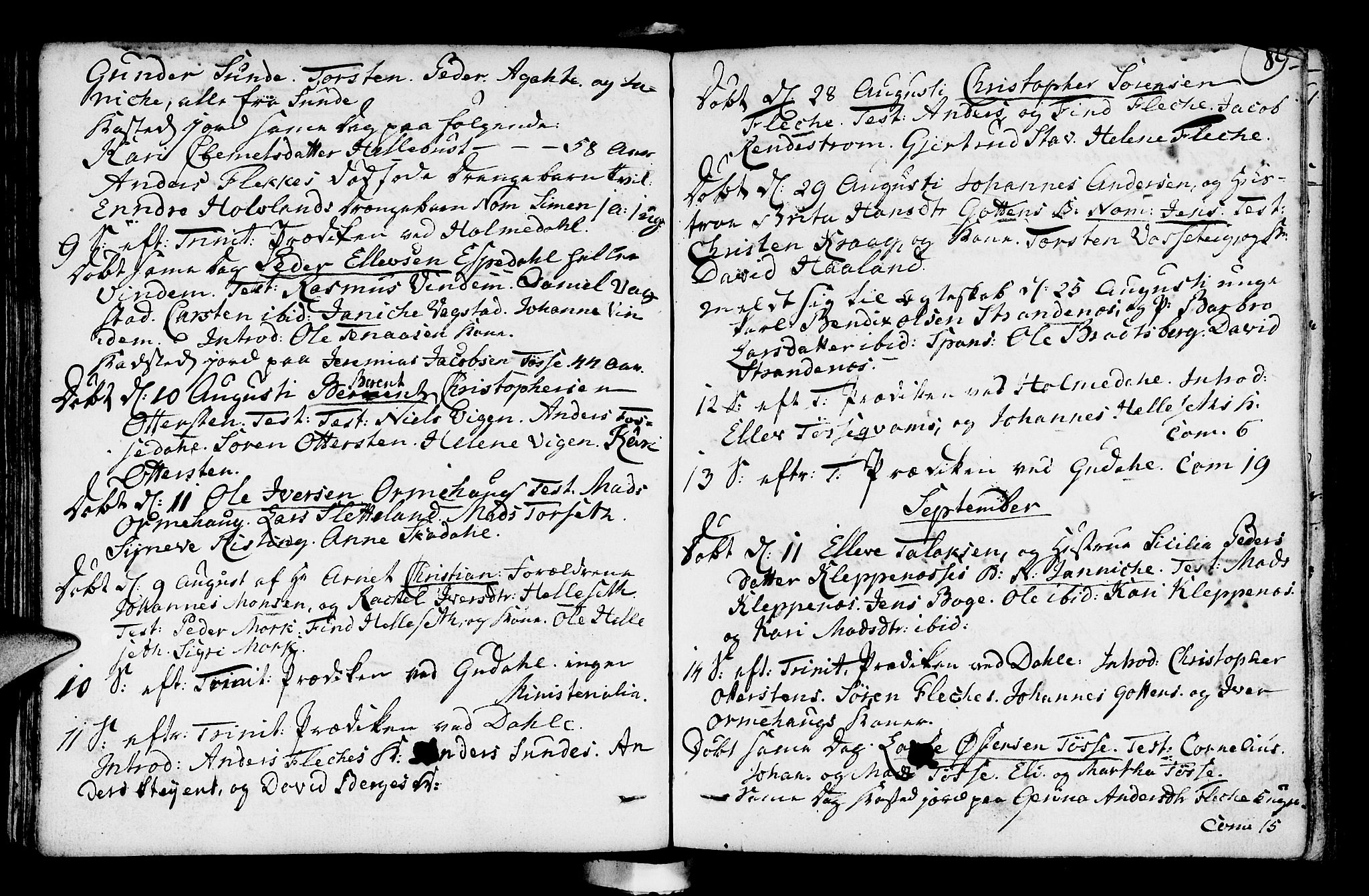 Fjaler sokneprestembete, AV/SAB-A-79801/H/Haa/Haaa/L0003: Parish register (official) no. A 3, 1799-1814, p. 89