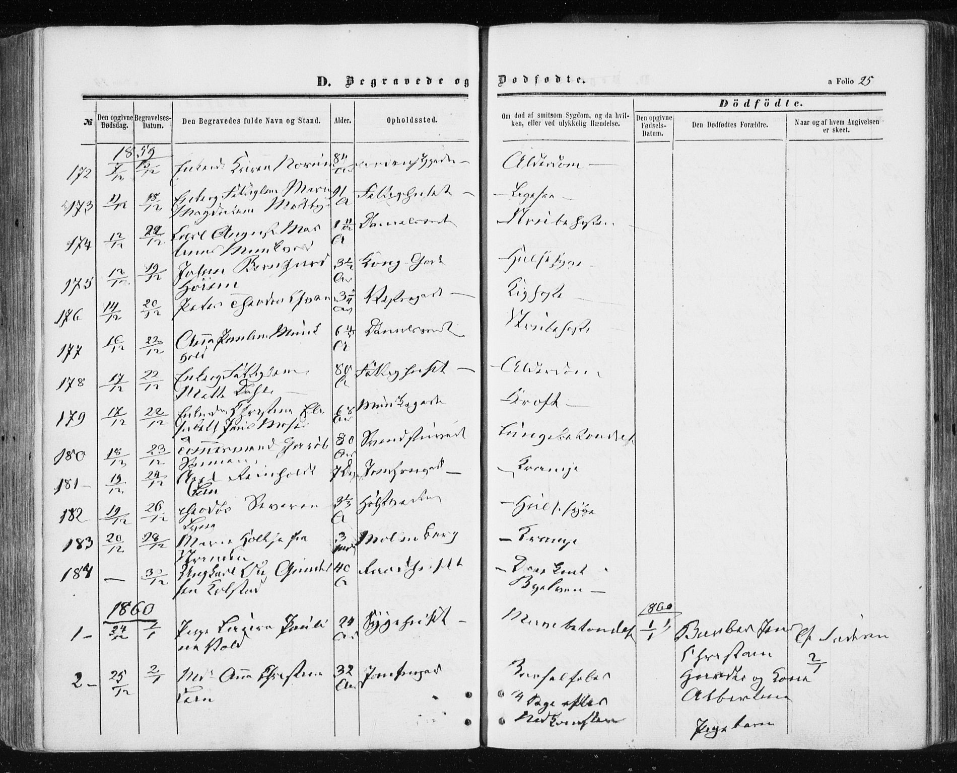 Ministerialprotokoller, klokkerbøker og fødselsregistre - Sør-Trøndelag, SAT/A-1456/601/L0053: Parish register (official) no. 601A21, 1857-1865, p. 25