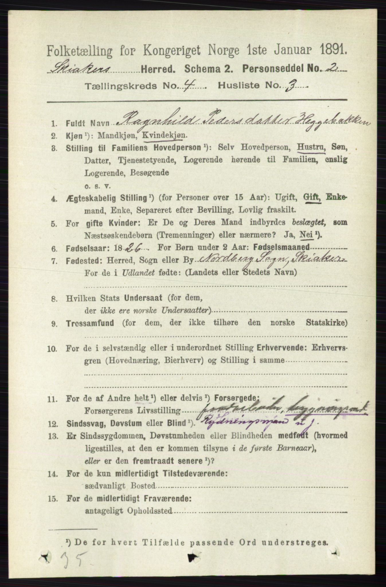 RA, 1891 census for 0513 Skjåk, 1891, p. 1348