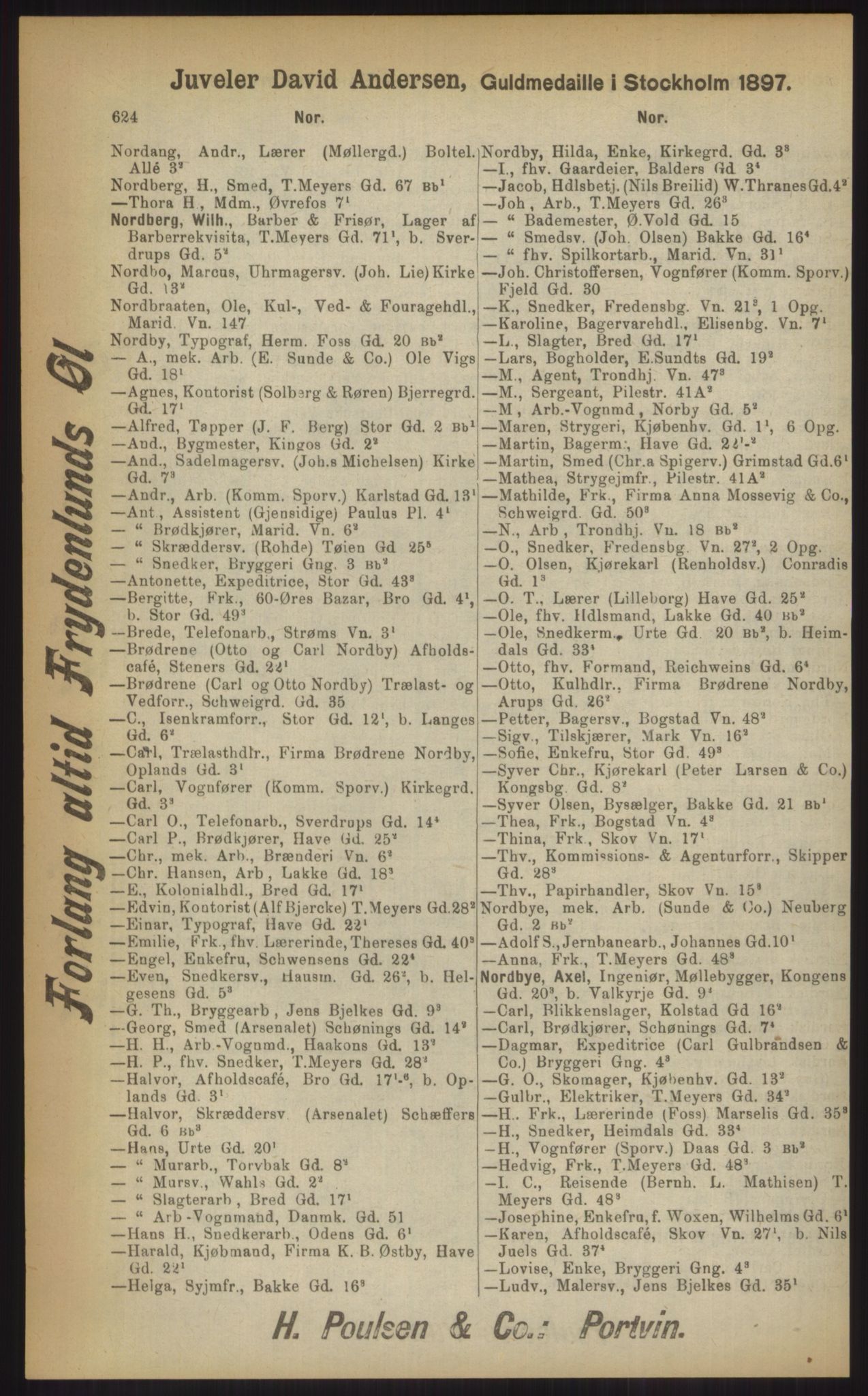 Kristiania/Oslo adressebok, PUBL/-, 1903, p. 624