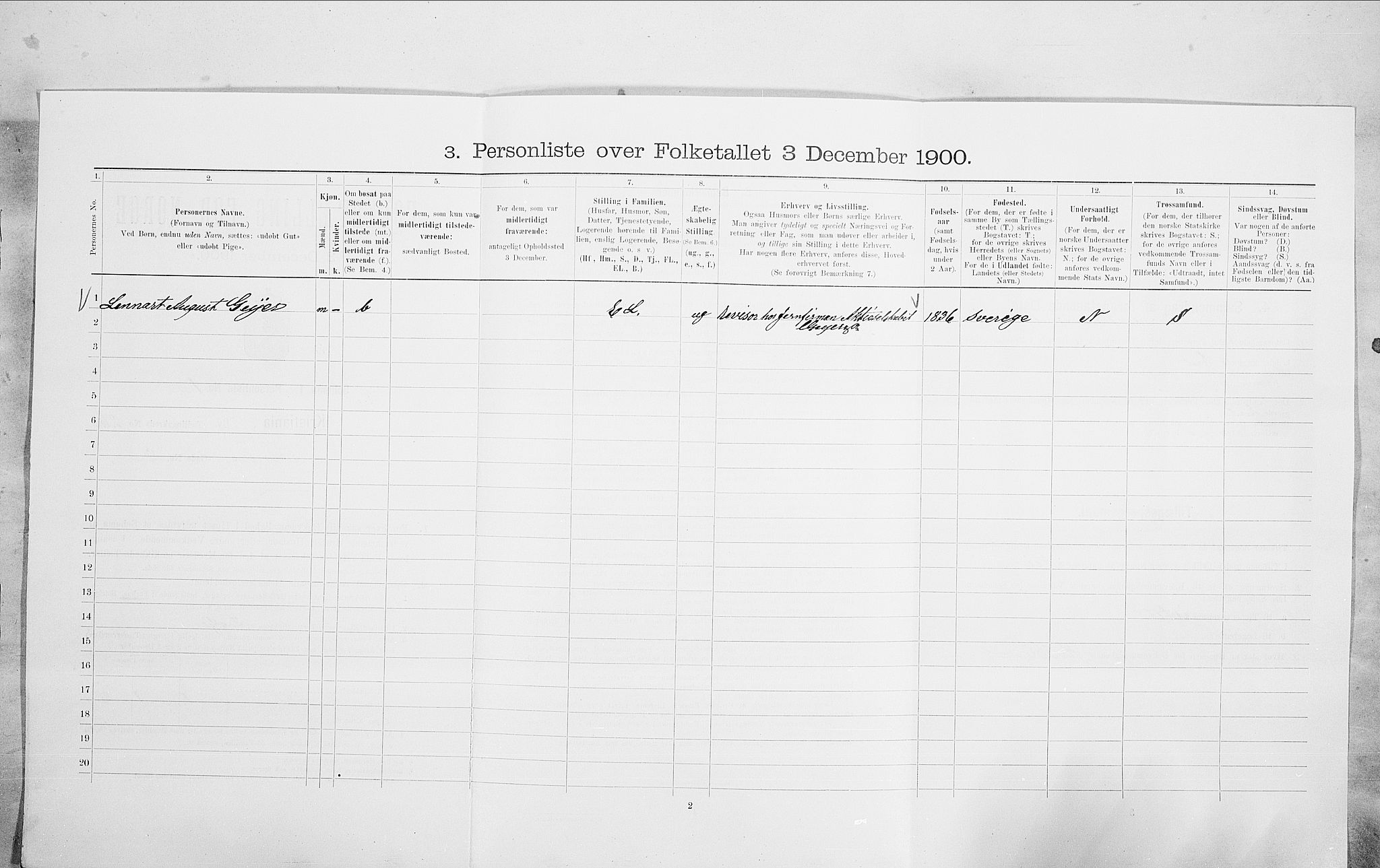 SAO, 1900 census for Kristiania, 1900, p. 91041