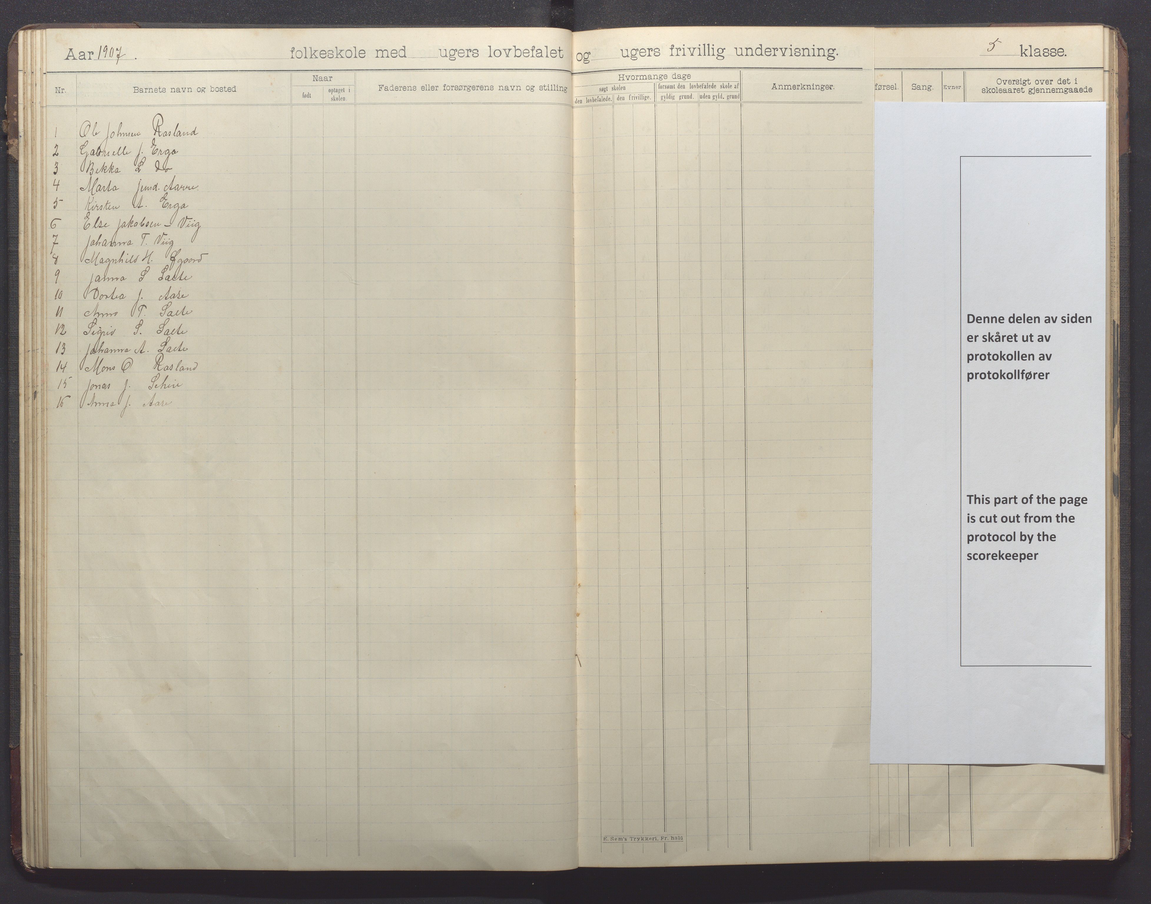 Klepp kommune - Pollestad skule, IKAR/K-100295/H/L0002: Skoleprotokoll, 1901-1916, p. 35