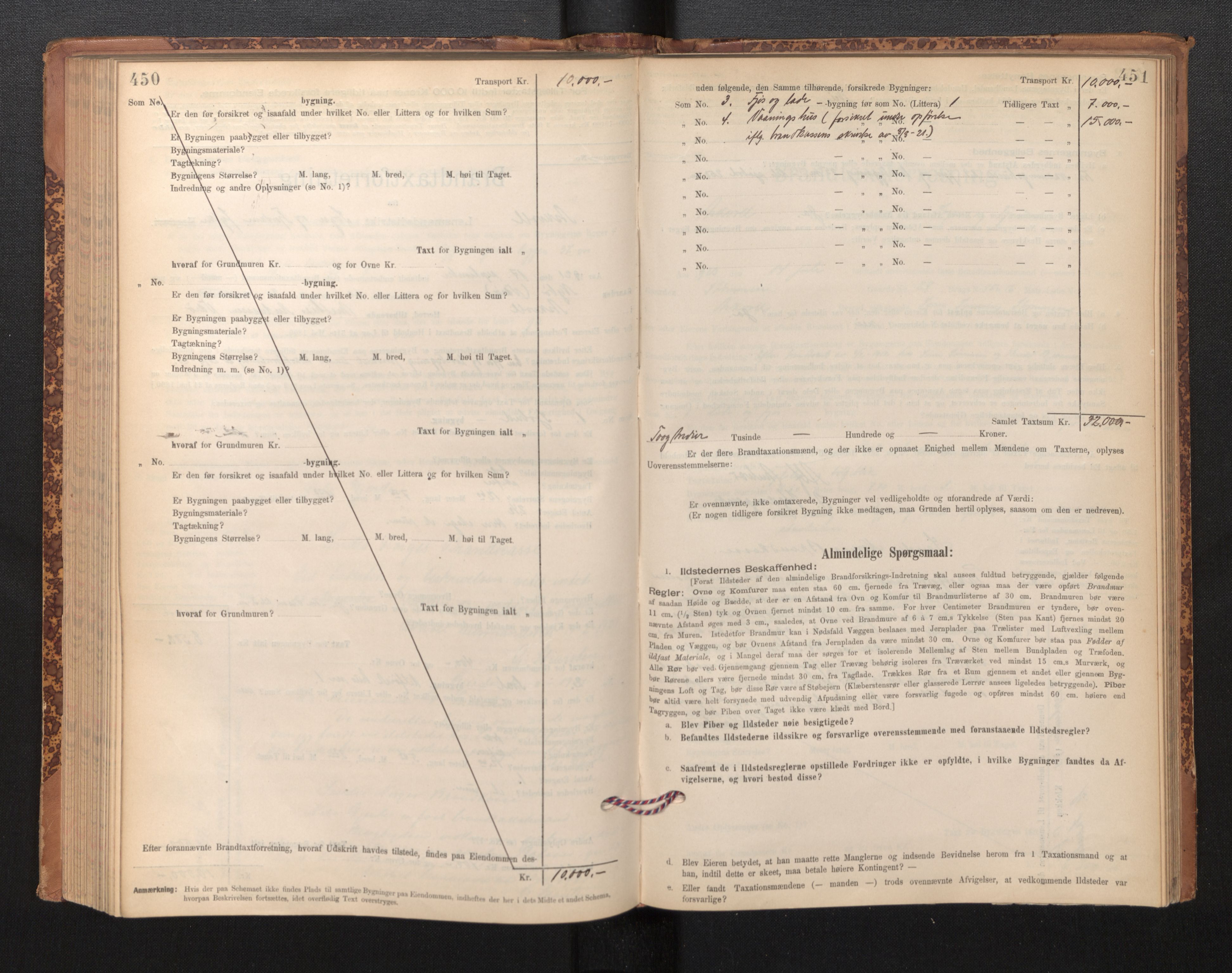 Lensmannen i Askvoll, AV/SAB-A-26301/0012/L0004: Branntakstprotokoll, skjematakst og liste over branntakstmenn, 1895-1932, p. 450-451