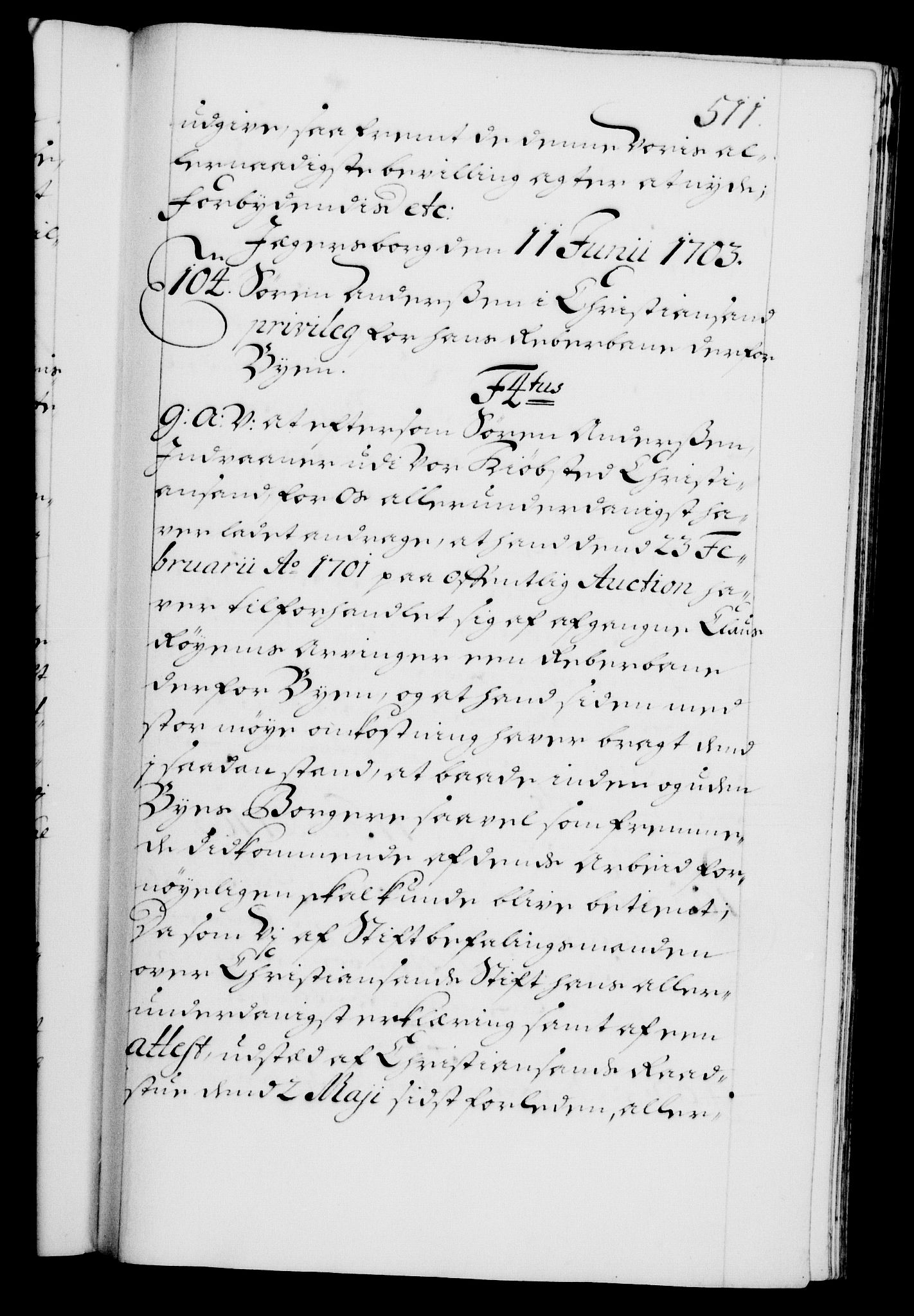 Danske Kanselli 1572-1799, AV/RA-EA-3023/F/Fc/Fca/Fcaa/L0018: Norske registre, 1699-1703, p. 511a